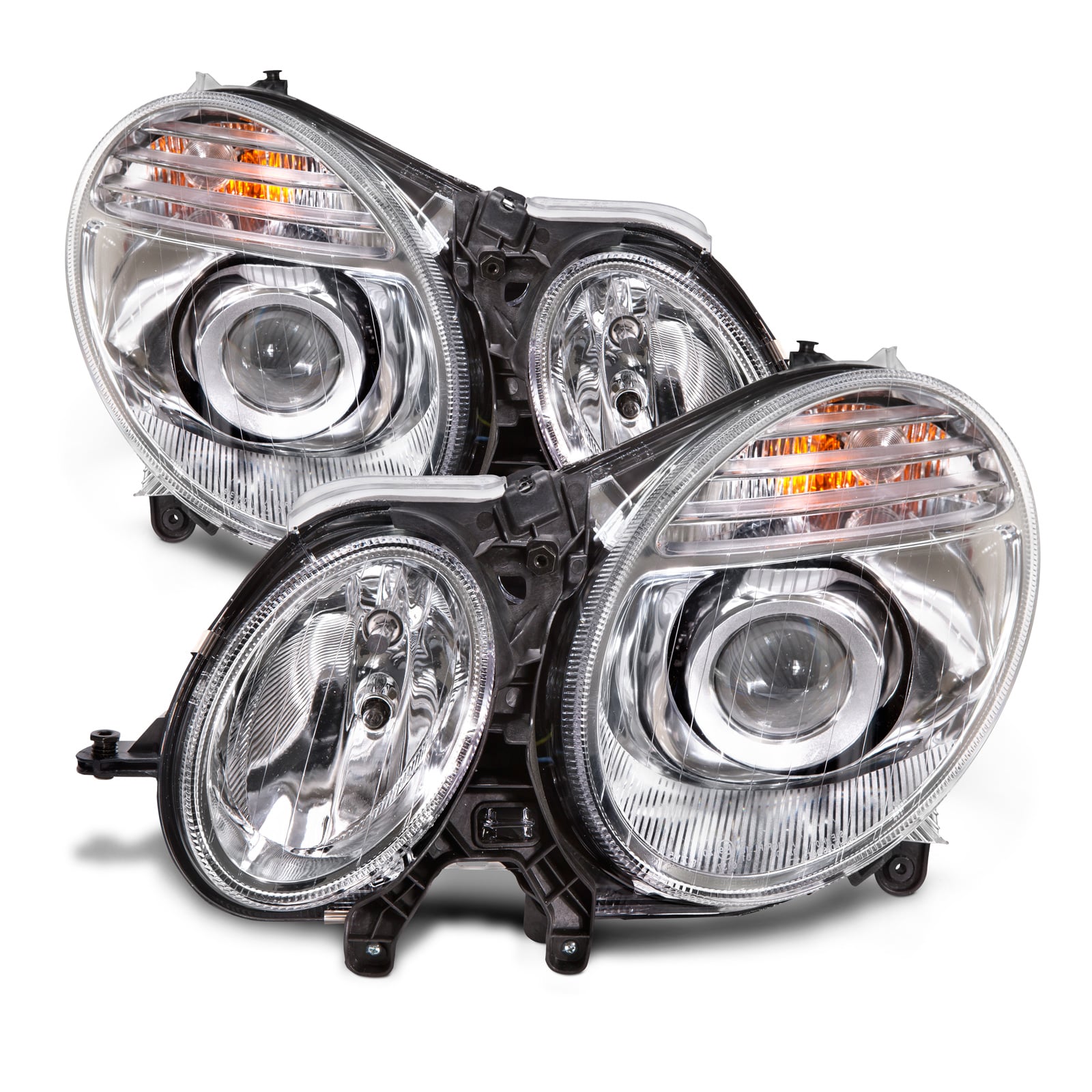 Headlight Set For 07-09 Mercedes-Benz E-350, 07 Mercedes-Benz E280, 08-09 Mercedes-Benz E300, 07-09 Mercedes-Benz E320