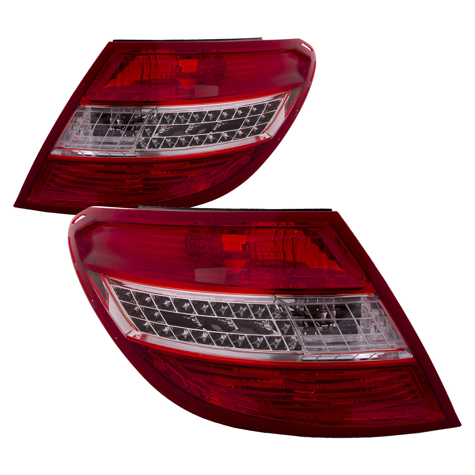 Tail Light Set For 08-11 Mercedes-Benz C300, 08-11 Mercedes-Benz C350, 08-11 Mercedes-Benz C63 AMG