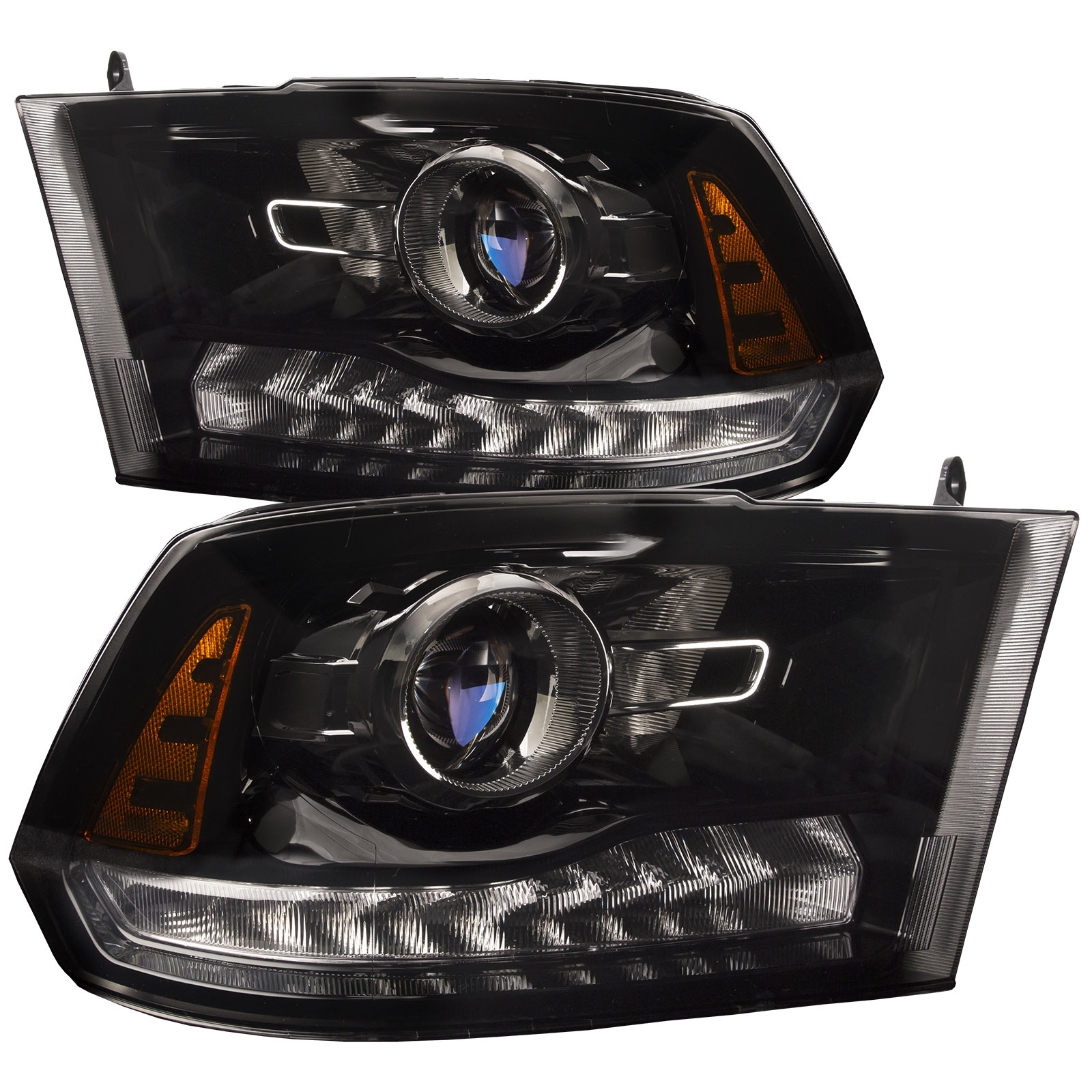 Headlight Set For 13-18 Ram 1500, 19-22 Ram 1500 Classic, 13-18 Ram 2500, 13-18 Ram 3500