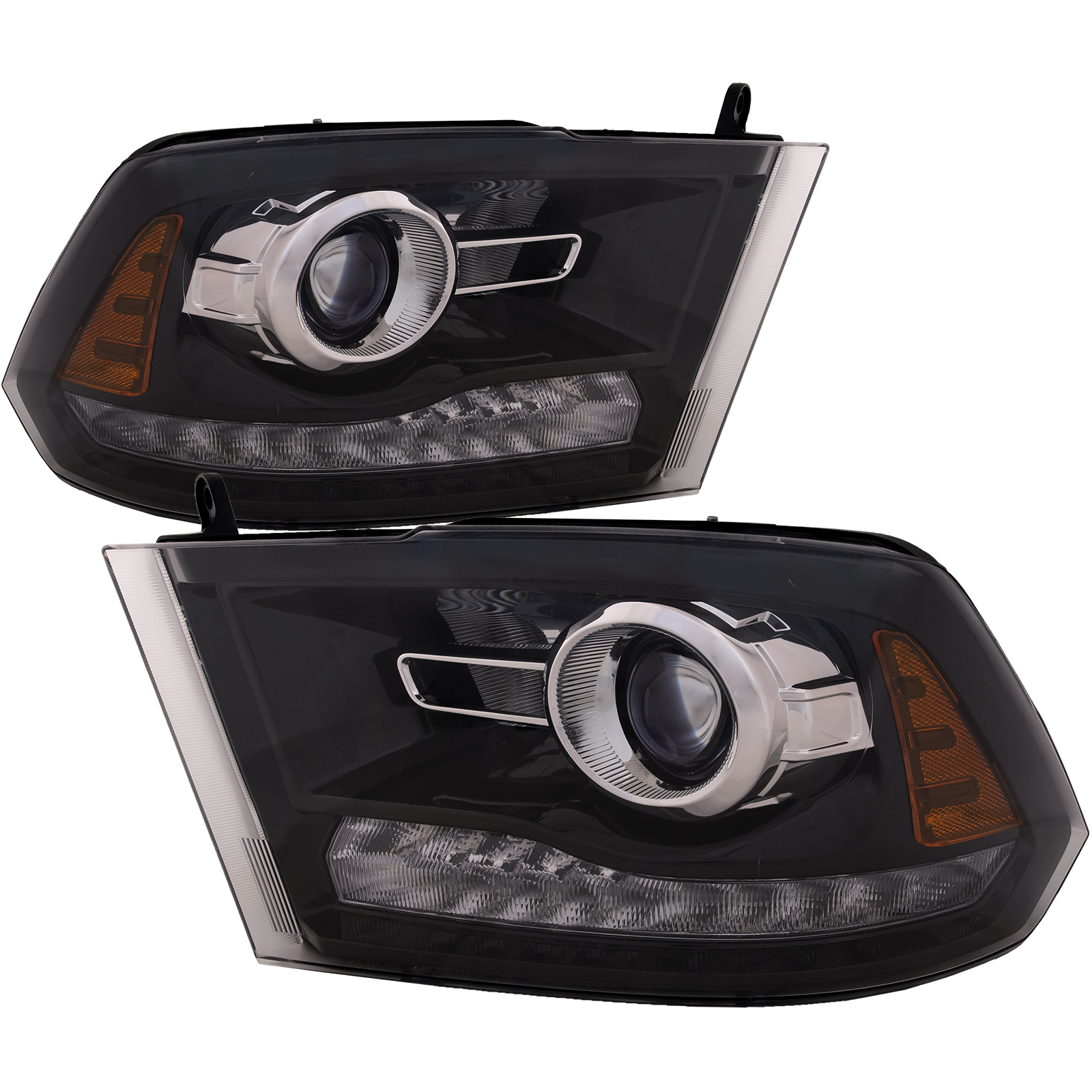 Headlight Set For 09-10 Dodge Ram 1500
