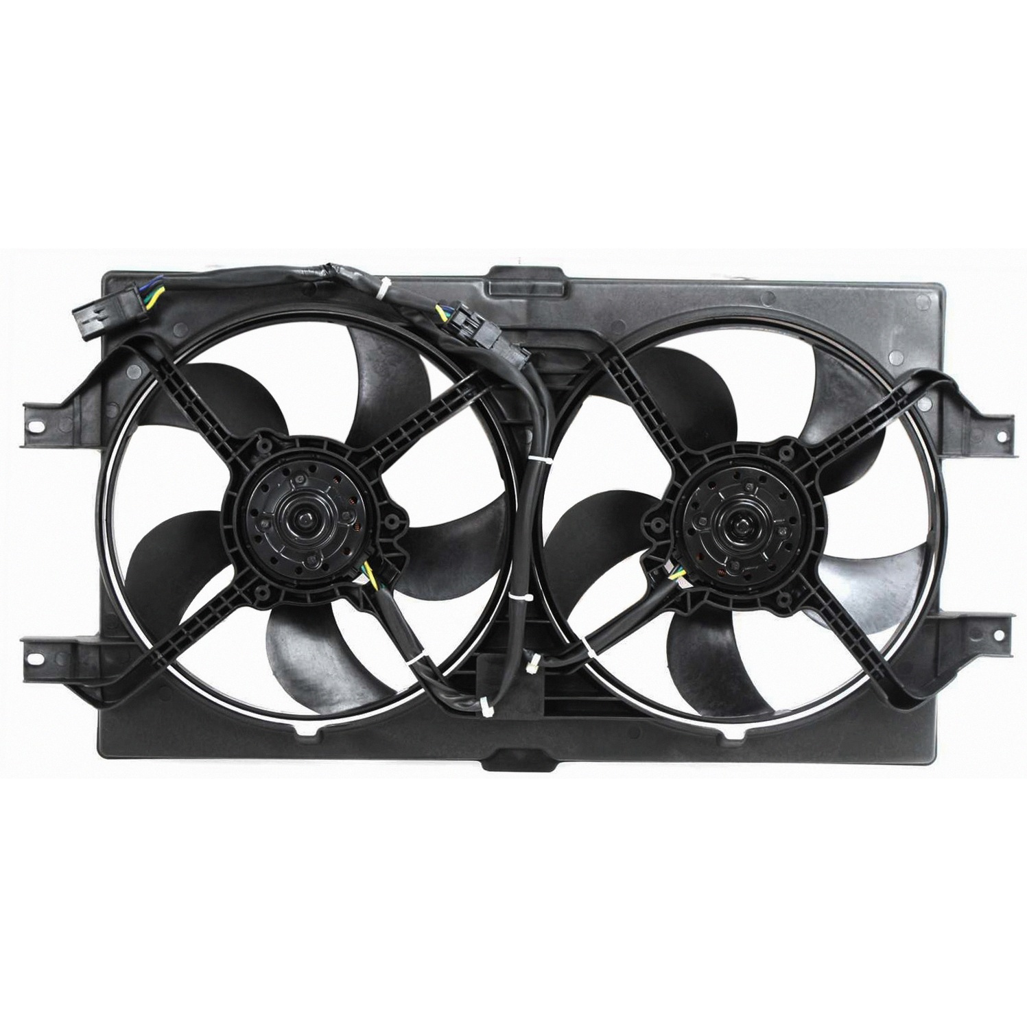 Dual Radiator And Condenser Fan Assembly For 99-04 Chrysler 300M, 98-04 Chrysler Concorde, 99-01 Chrysler LHS, 98-04 Dodge Intrepid