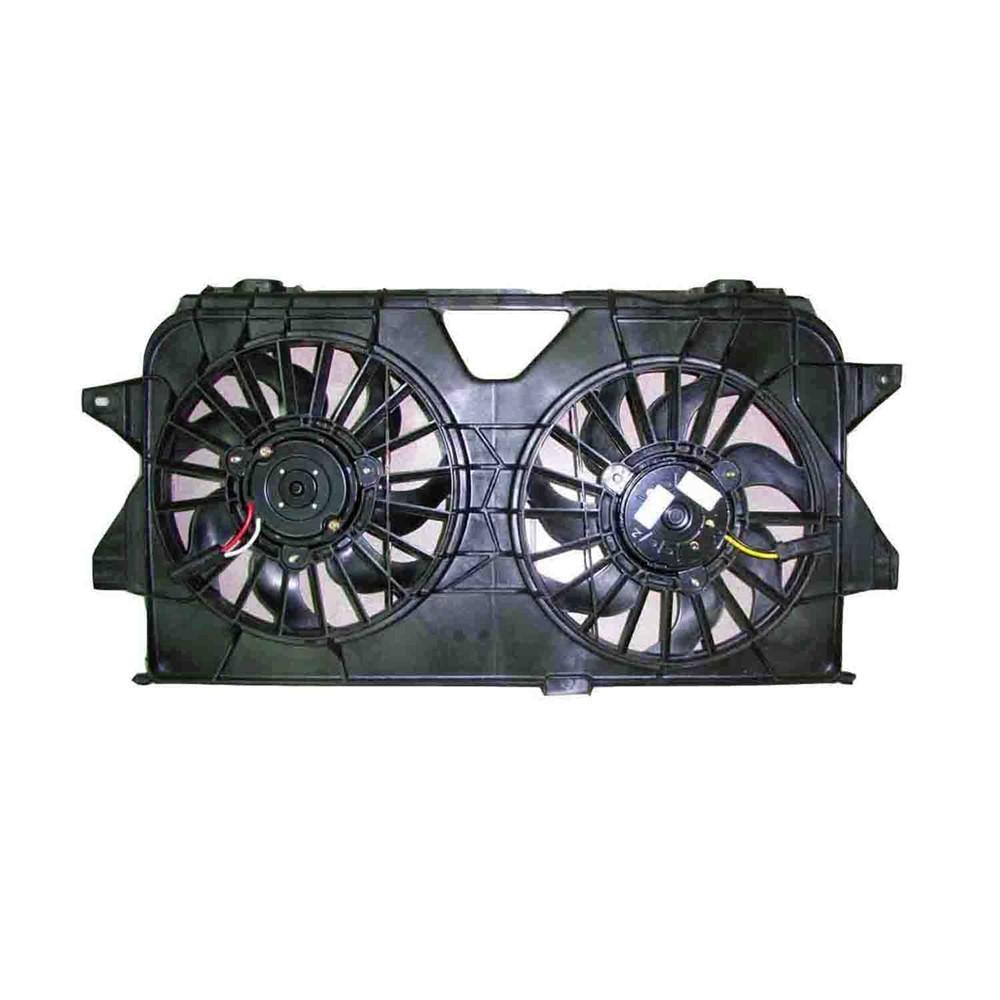 Dual Radiator And Condenser Fan Assembly For 05-07 Chrysler Town & Country, 05-07 Dodge Caravan, 05-07 Dodge Grand Caravan