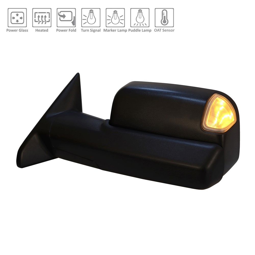 Left Driver Side Door Mirror For 19-20 Ram 2500, 19-20 Ram 3500