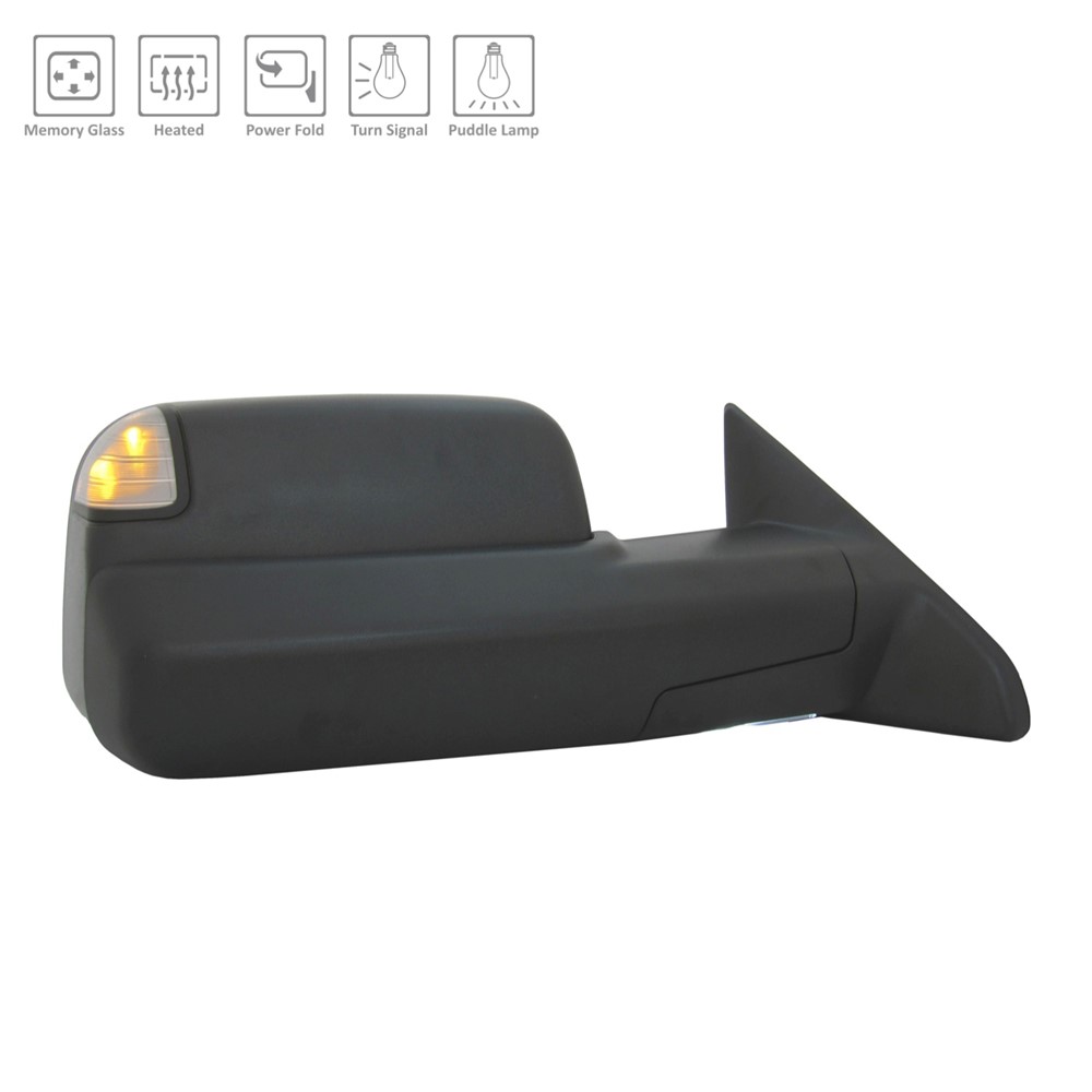 Right Passenger Side Door Mirror For 15-18 Ram 2500, 15-16 Ram 3500