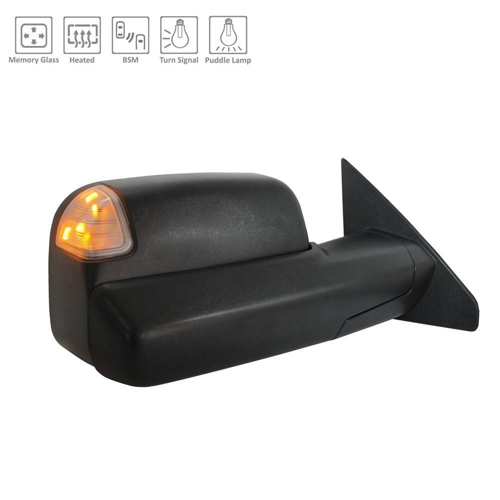 Right Passenger Side Door Mirror For 20-24 Ram 1500