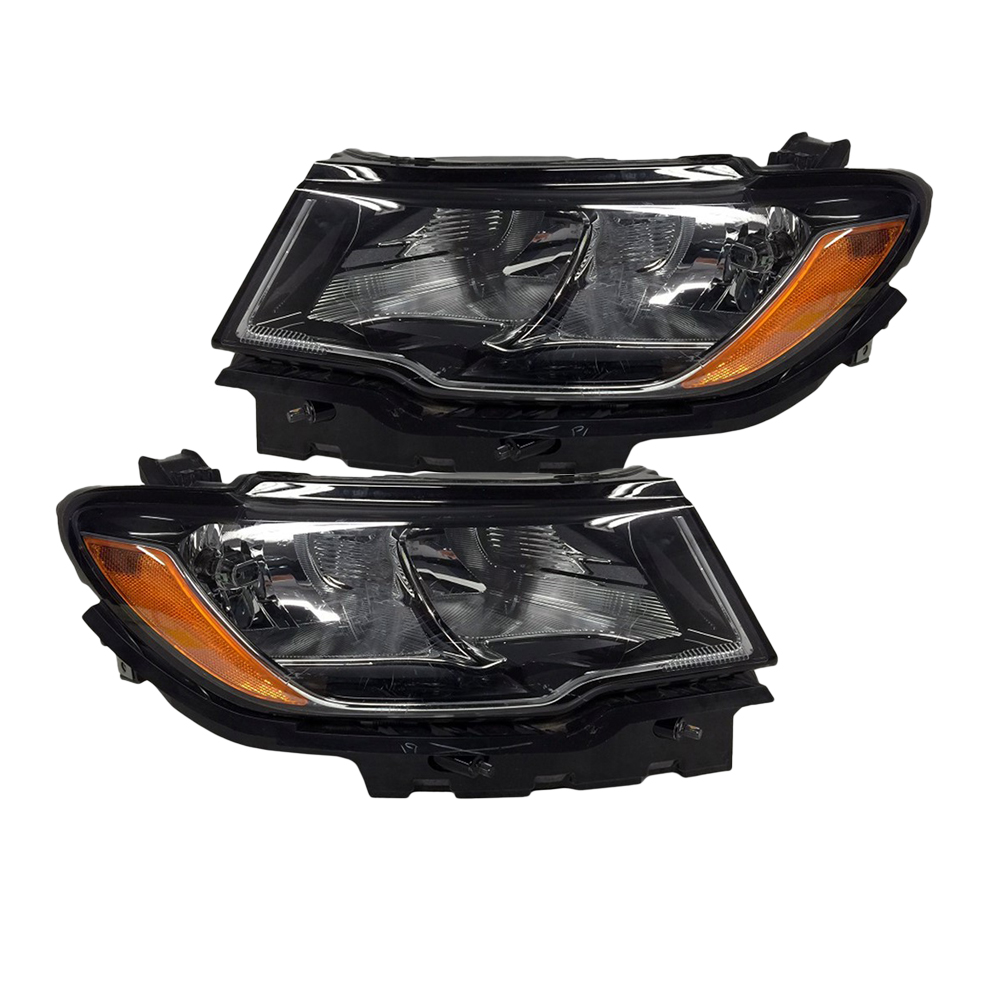 Headlight Set For 17-21 Jeep Compass