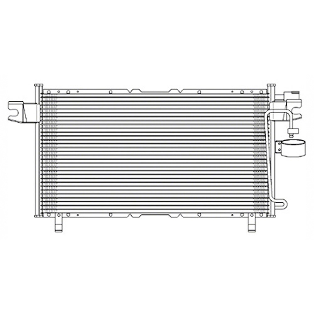 A/C Condenser For 16-19 INFINITI Q50, 17-18 INFINITI Q60