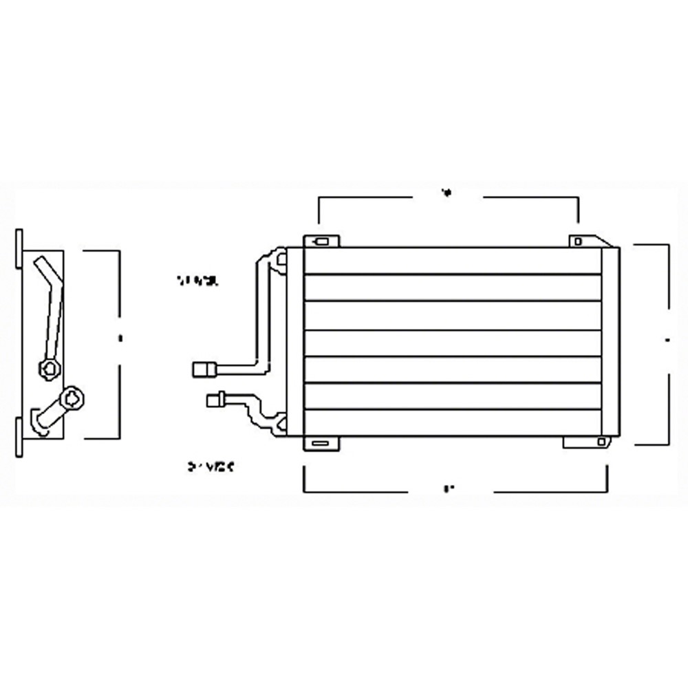 A/C Condenser For 1975-1980 Chevrolet GMC