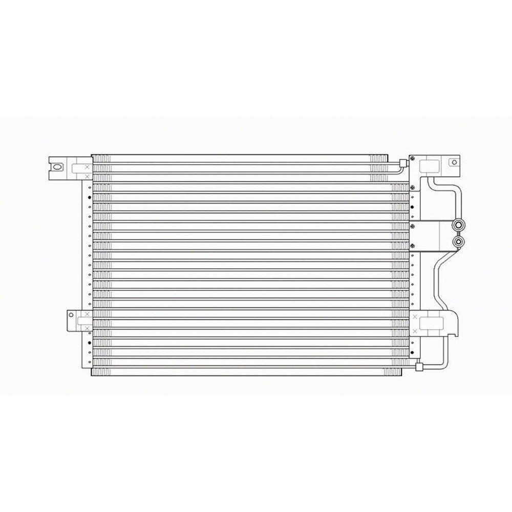 A/C Condenser For 95-97 Ford Crown Victoria, 95-97 Lincoln Town Car, 95-97 Mercury Grand Marquis