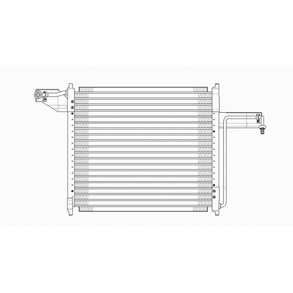 A/C Condenser For 95-97 Ford Ranger, 95-97 Mazda B2300, 95-97 Mazda B3000, 95-97 Mazda B4000