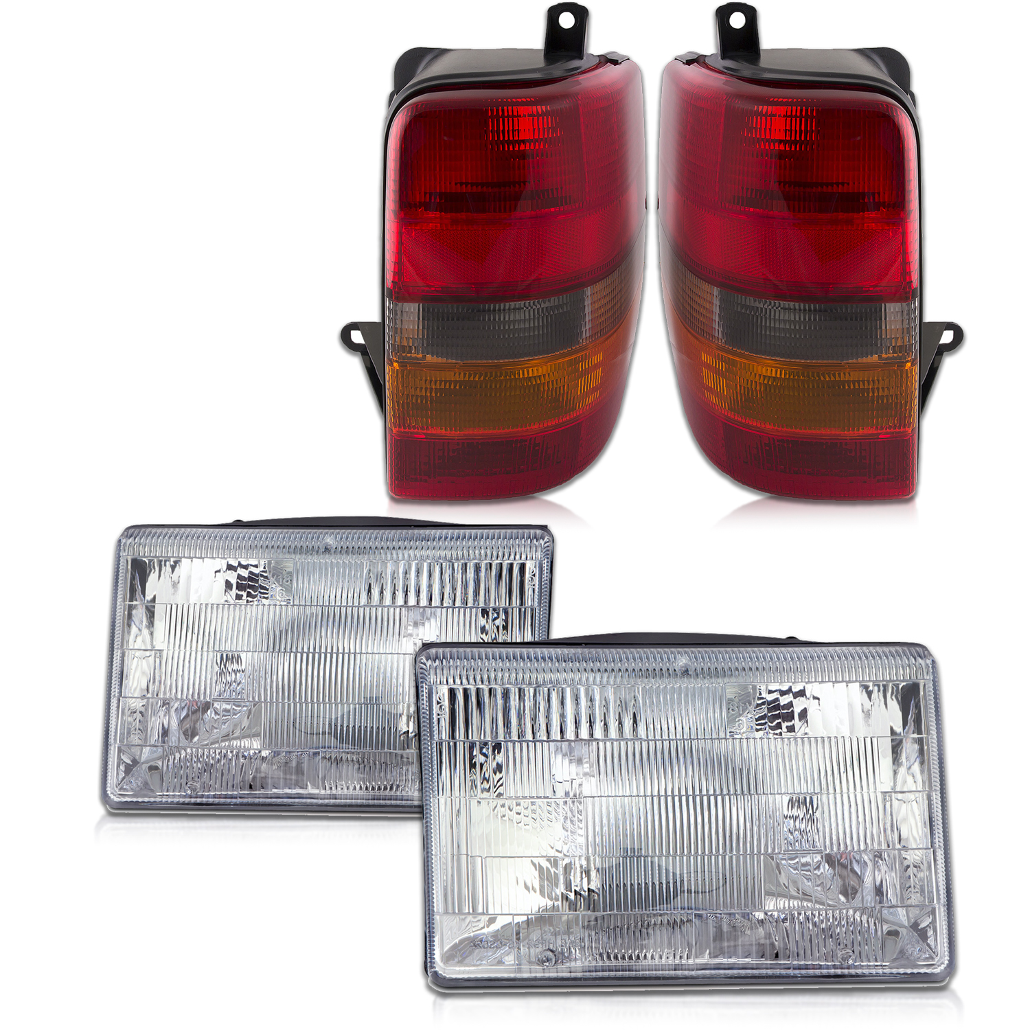 Headlight Set For 93-98 Jeep Grand Cherokee