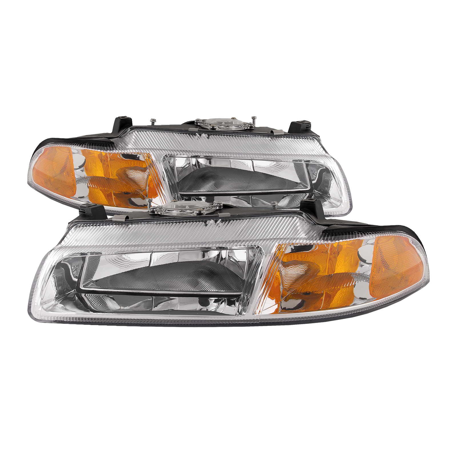 Headlight Set For 95-00 Chrysler Cirrus, 95-00 Dodge Stratus, 96-00 Plymouth Breeze