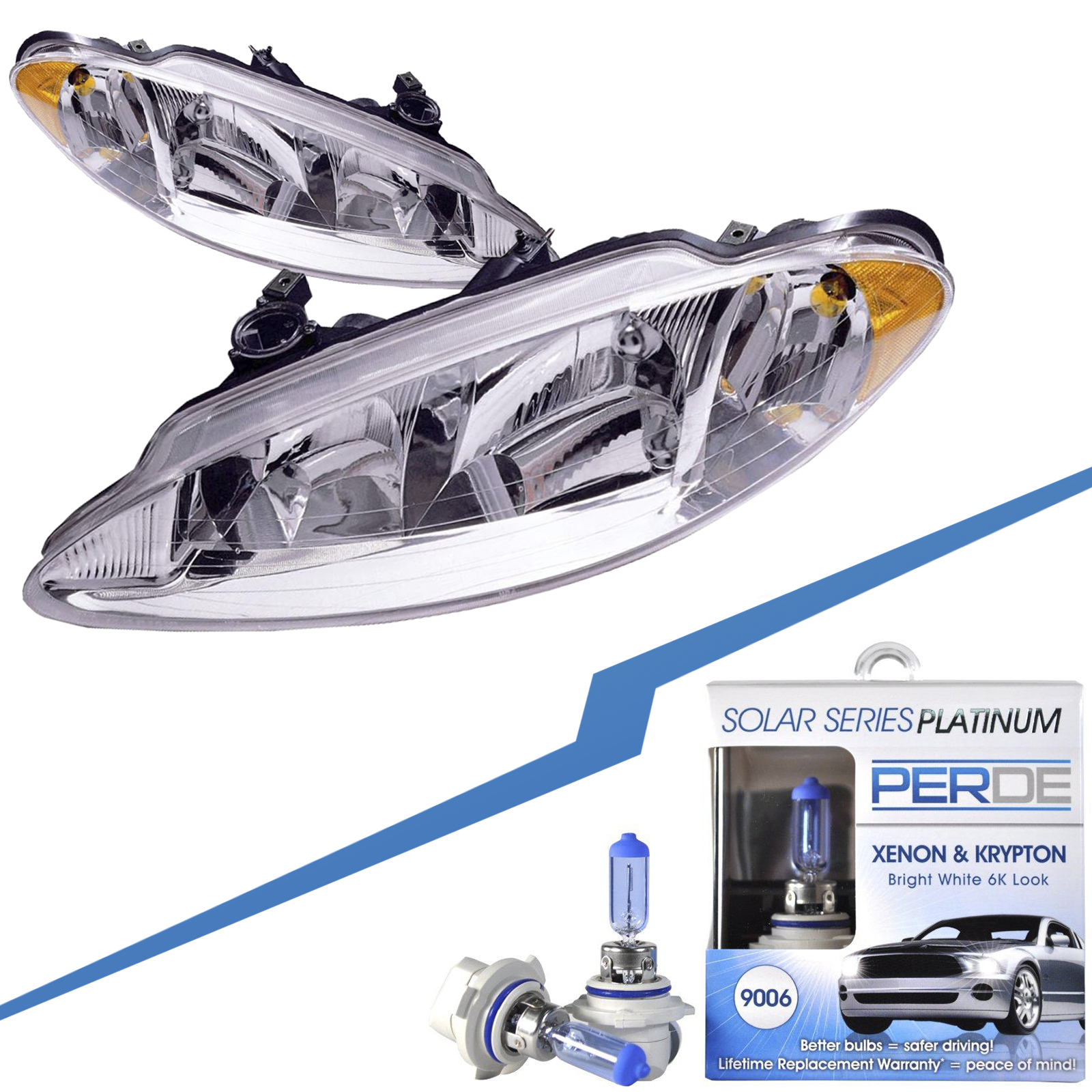 Headlight Set For 98-04 Dodge Intrepid
