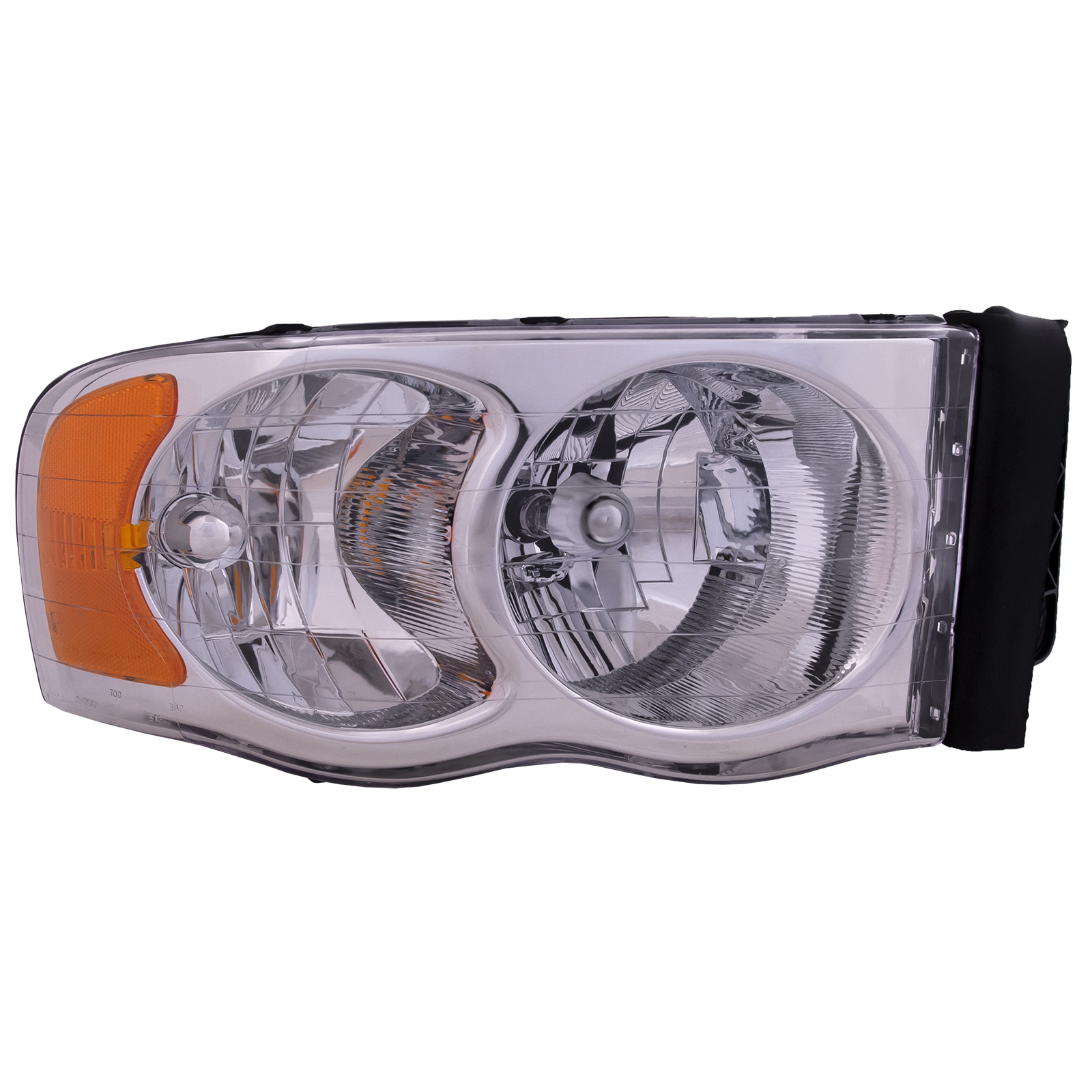 Right Passenger Side Headlight For 02-05 Dodge Ram 1500, 02-05 Dodge Ram 2500, 02-05 Dodge Ram 3500