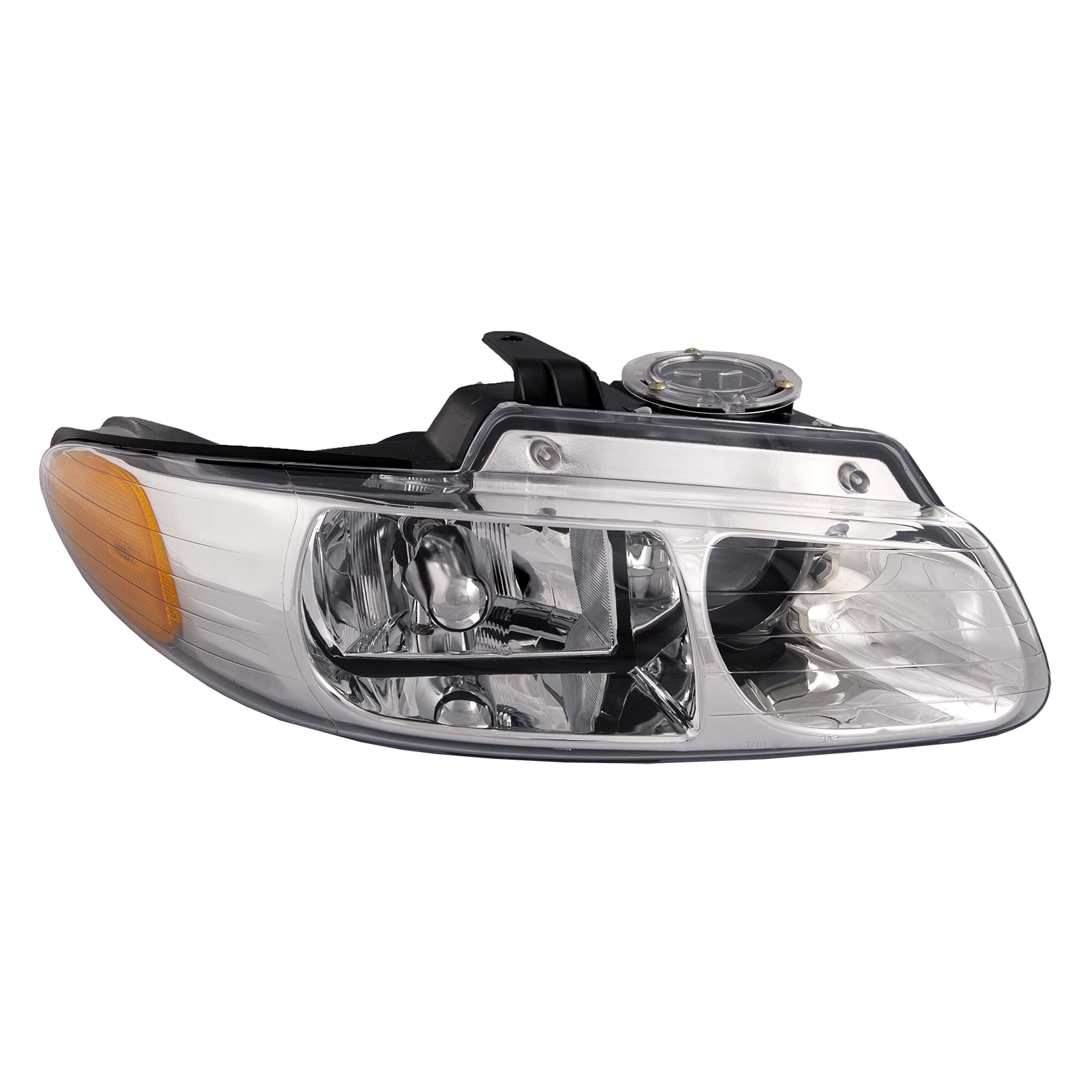 Right Passenger Side Headlight For 96-99 Chrysler Town & Country, 96-99 Dodge Caravan, 96-99 Plymouth Voyager