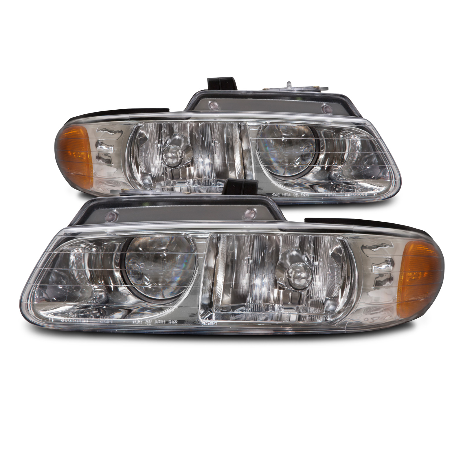 Headlight Set For 00 Chrysler Town & Country, 00 Dodge Caravan, 00 Plymouth Voyager