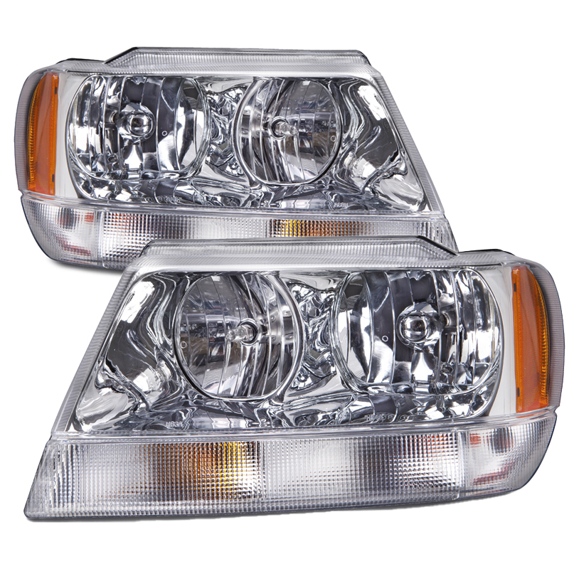 Headlight Set For 99-04 Jeep Grand Cherokee