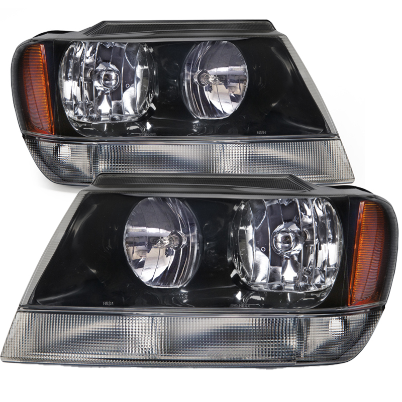 Headlight Set For 02-04 Jeep Grand Cherokee
