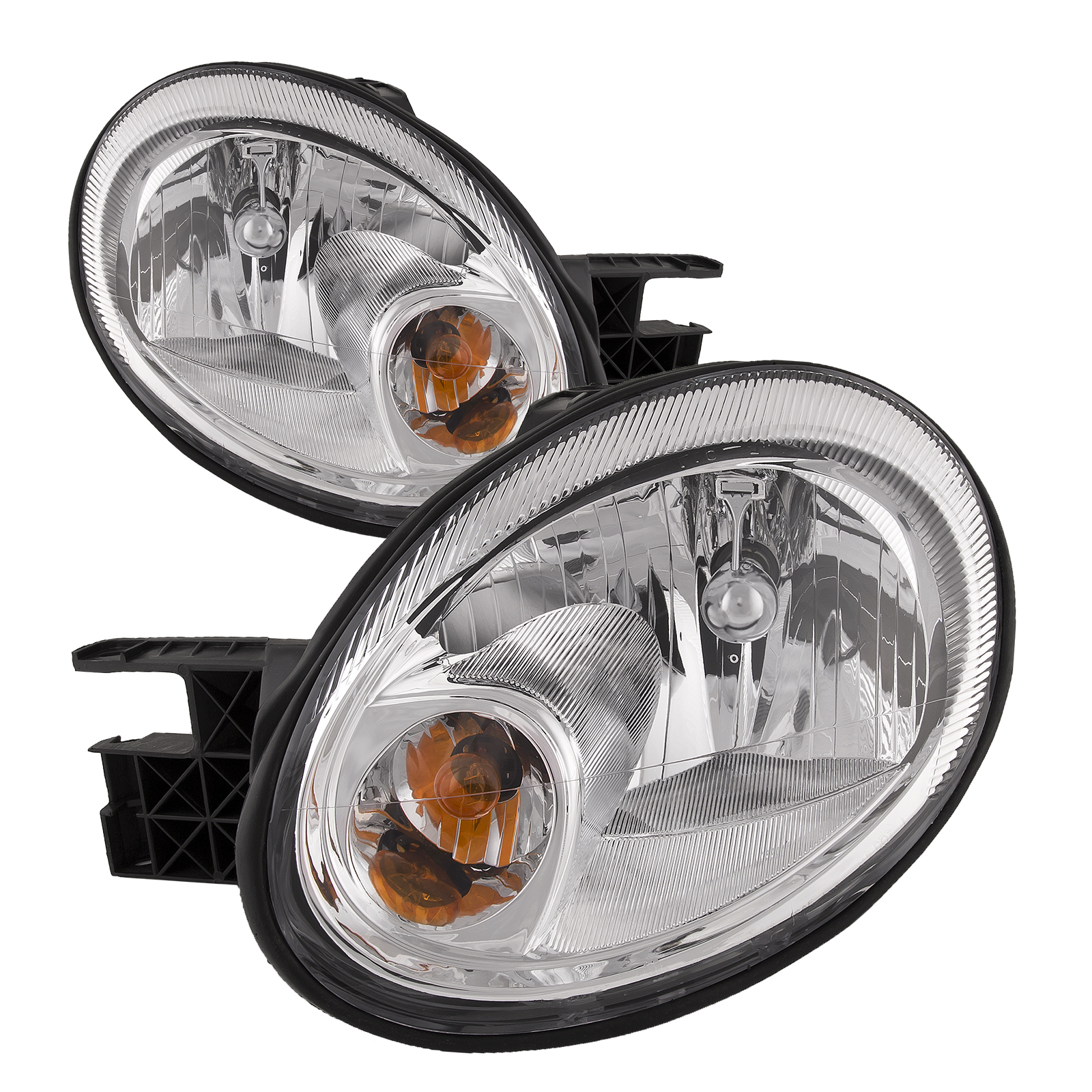 Headlight Set For 03-05 Dodge Neon