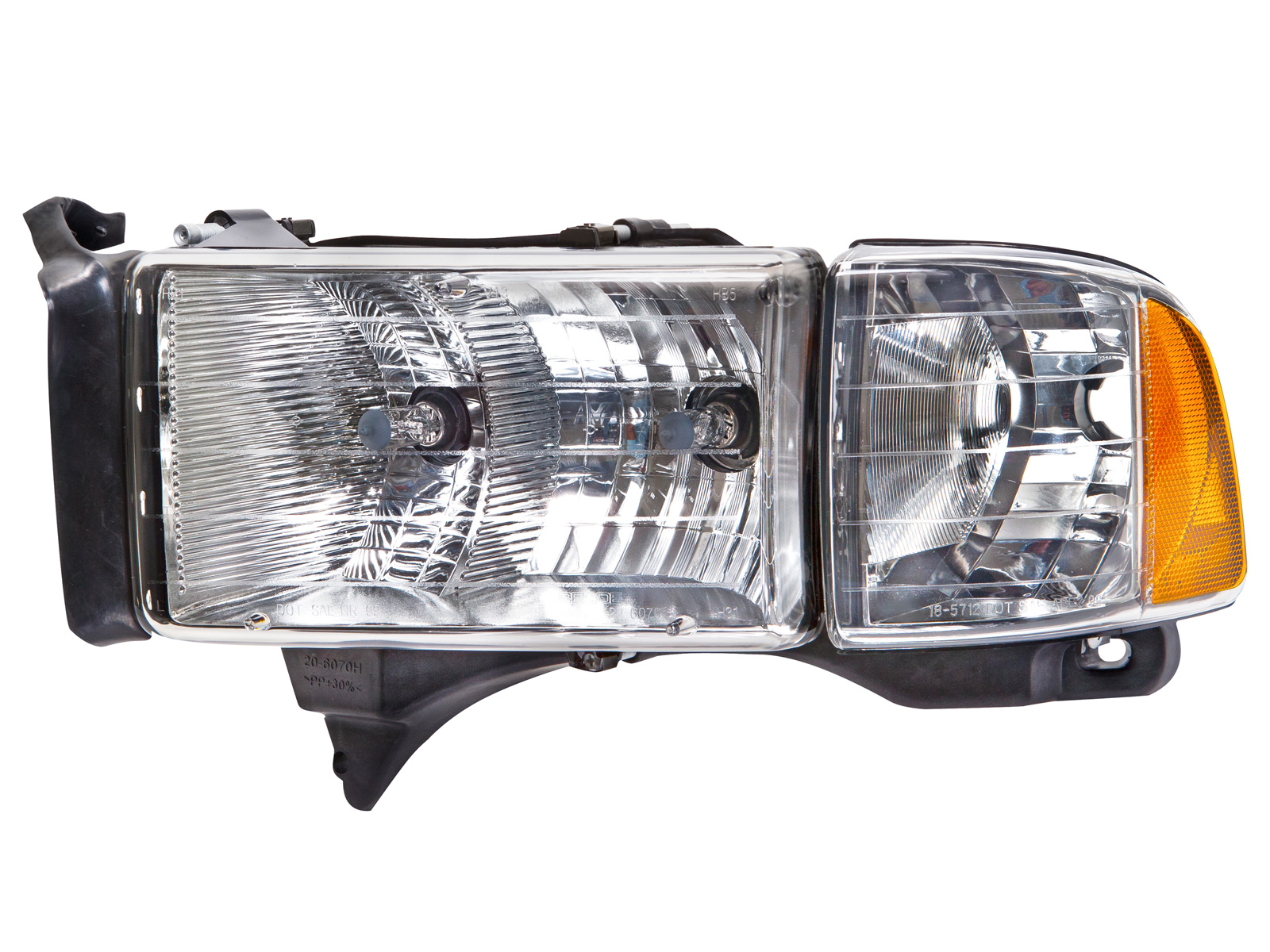 Left Driver Side Headlight For 99-01 Dodge Ram 1500, 99-02 Dodge Ram 2500, 99-02 Dodge Ram 3500