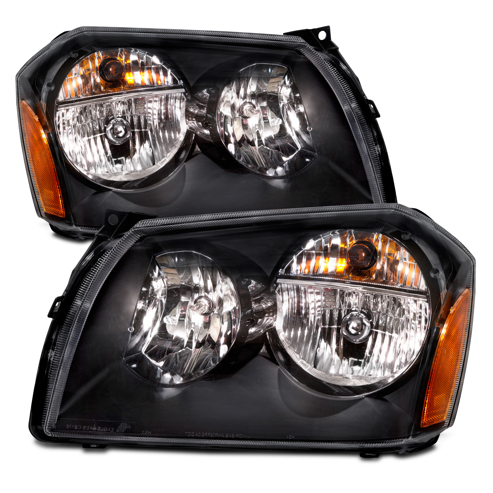Headlight Set For 05-07 Dodge Magnum