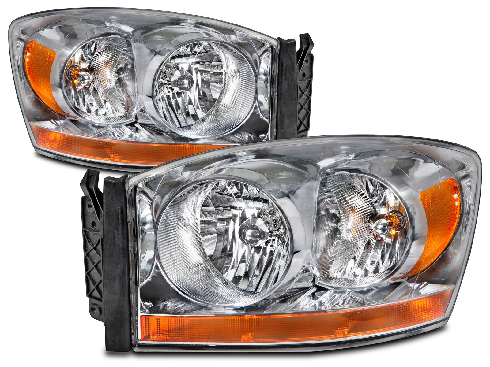 Headlight Set For 06 Dodge Ram 1500, 06 Dodge Ram 2500, 06 Dodge Ram 3500