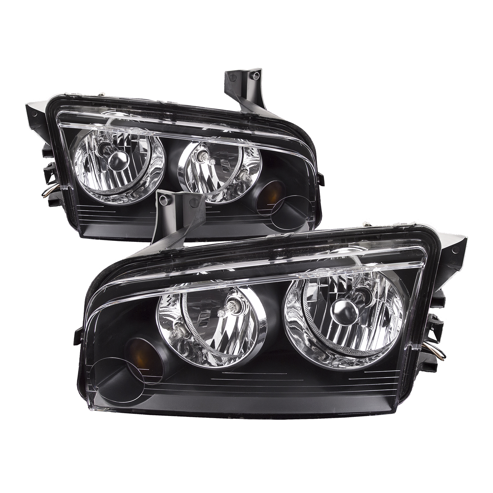 Headlight Set For 06-10 Dodge Charger