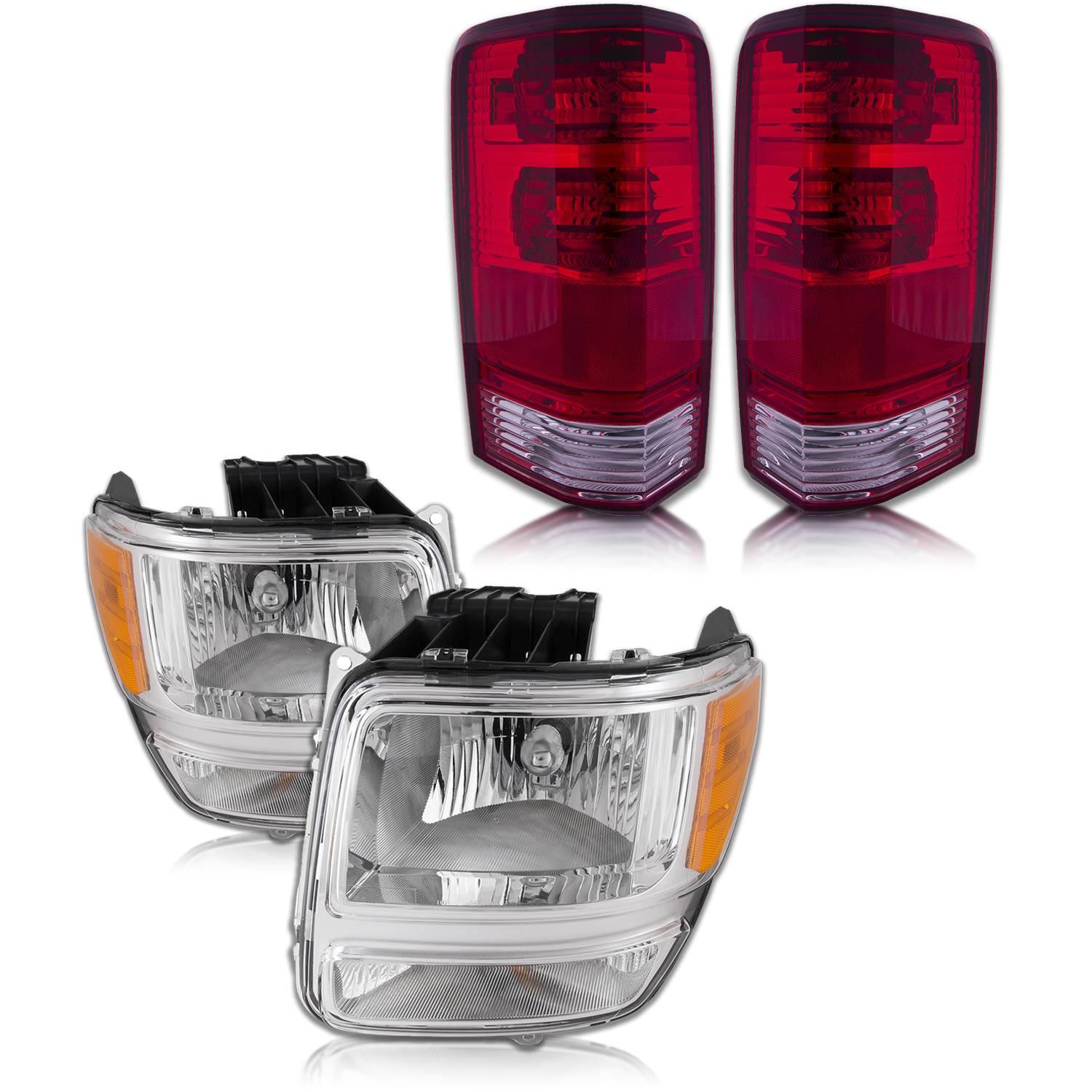 Headlight Set For 07-11 Dodge Nitro