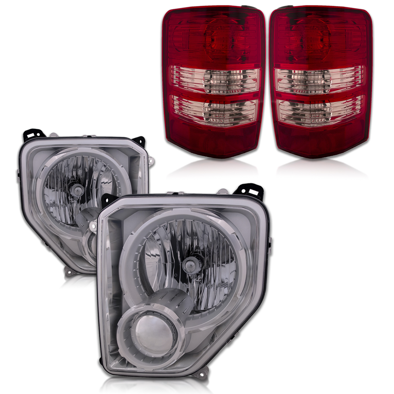 Headlight Set For 08-12 Jeep Liberty