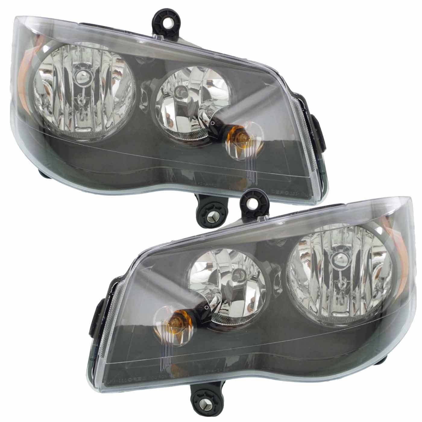 Headlight Set For 14-16 Chrysler Town & Country, 11-20 Dodge Grand Caravan