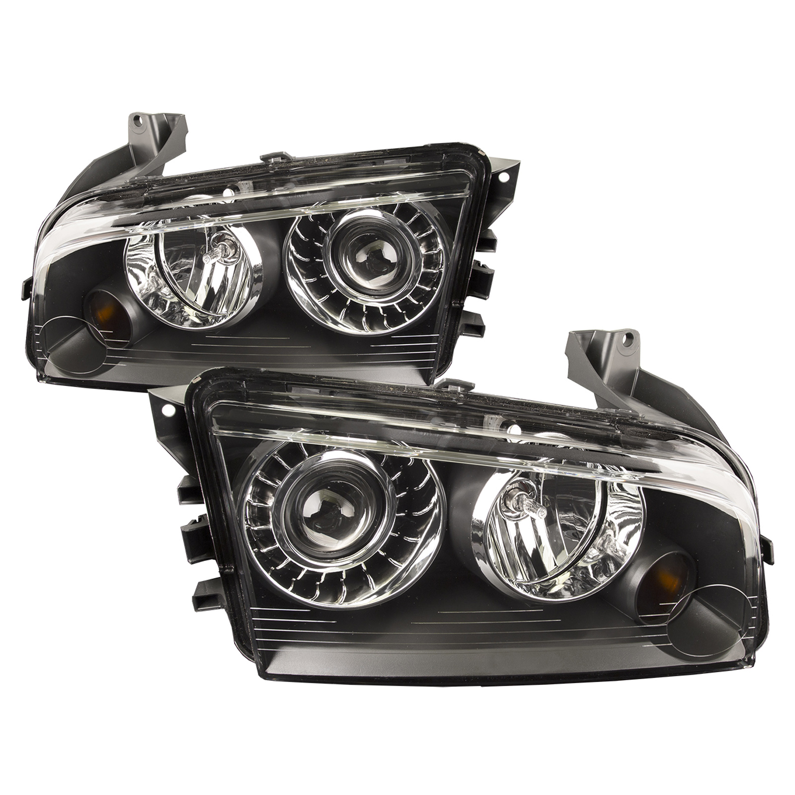 Headlight Set For 08-10 Dodge Charger