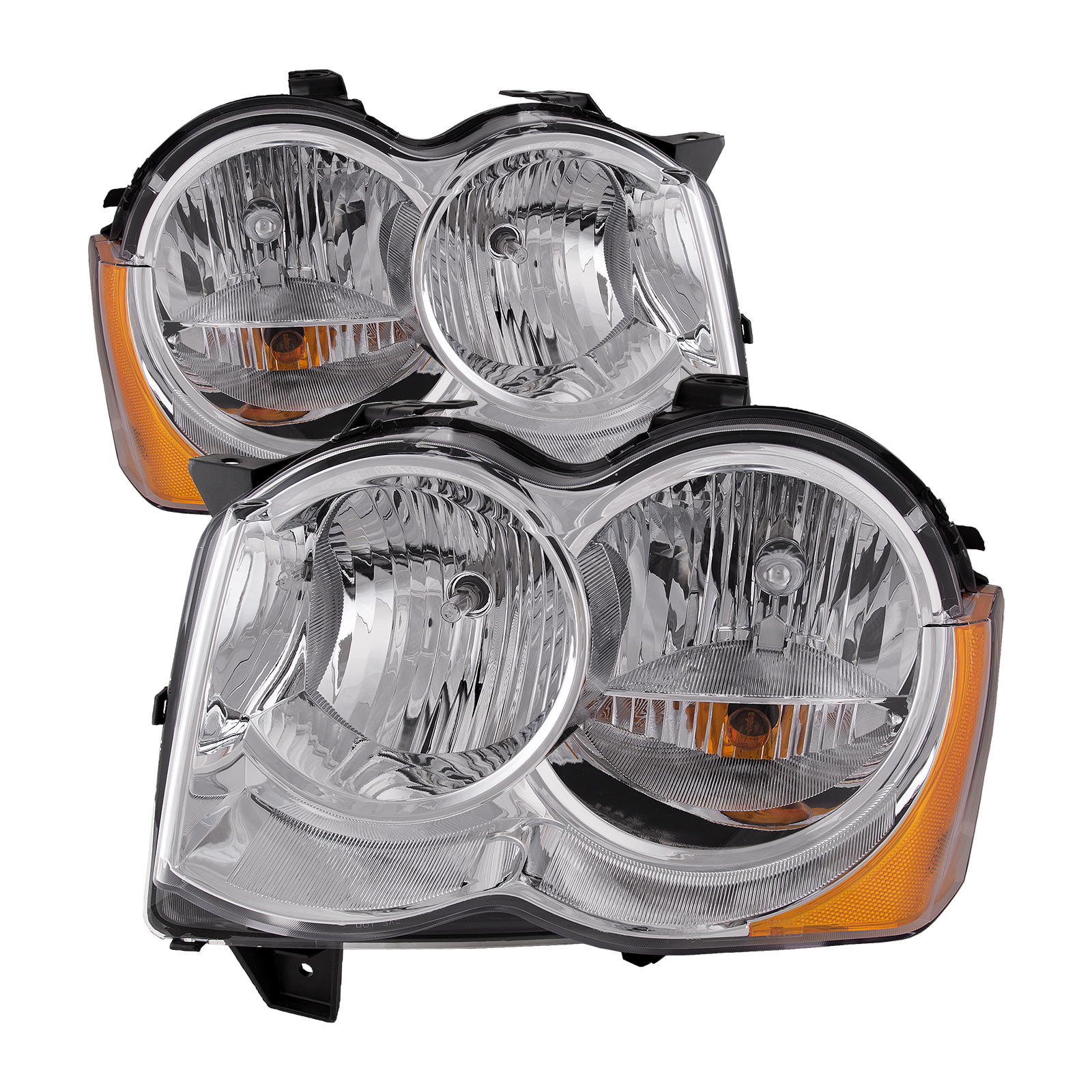 Headlight Set For 08-10 Jeep Grand Cherokee