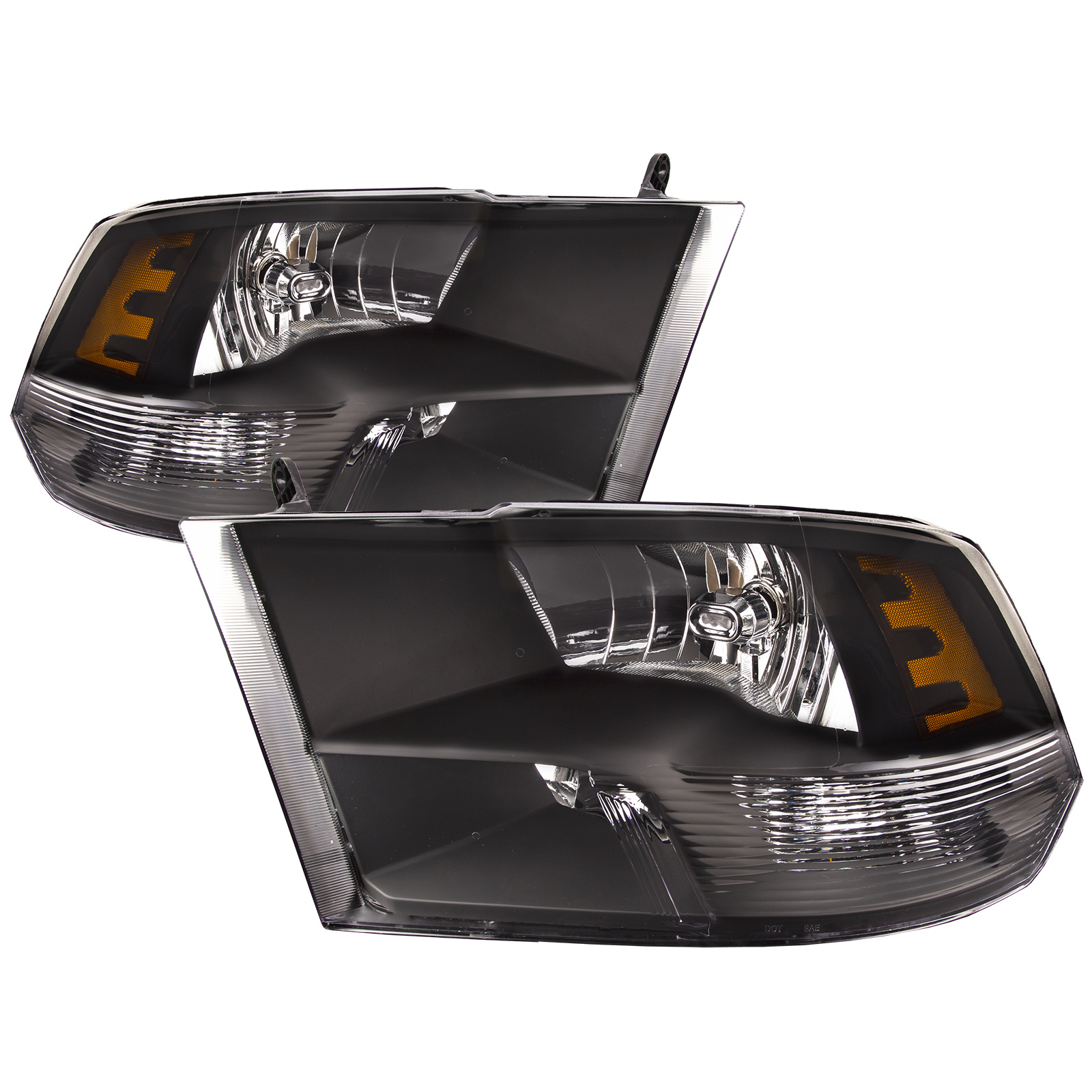 Headlight Set For 2009-2024 Dodge RAM Ram