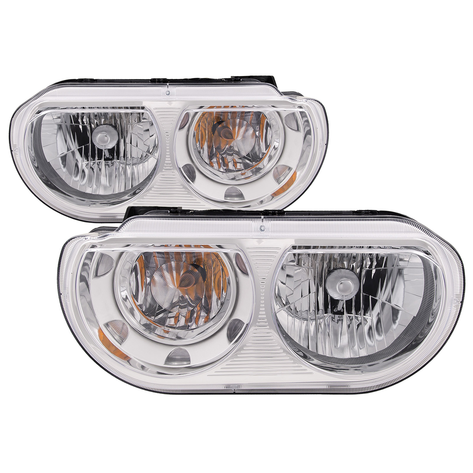 Headlight Set For 08-14 Dodge Challenger