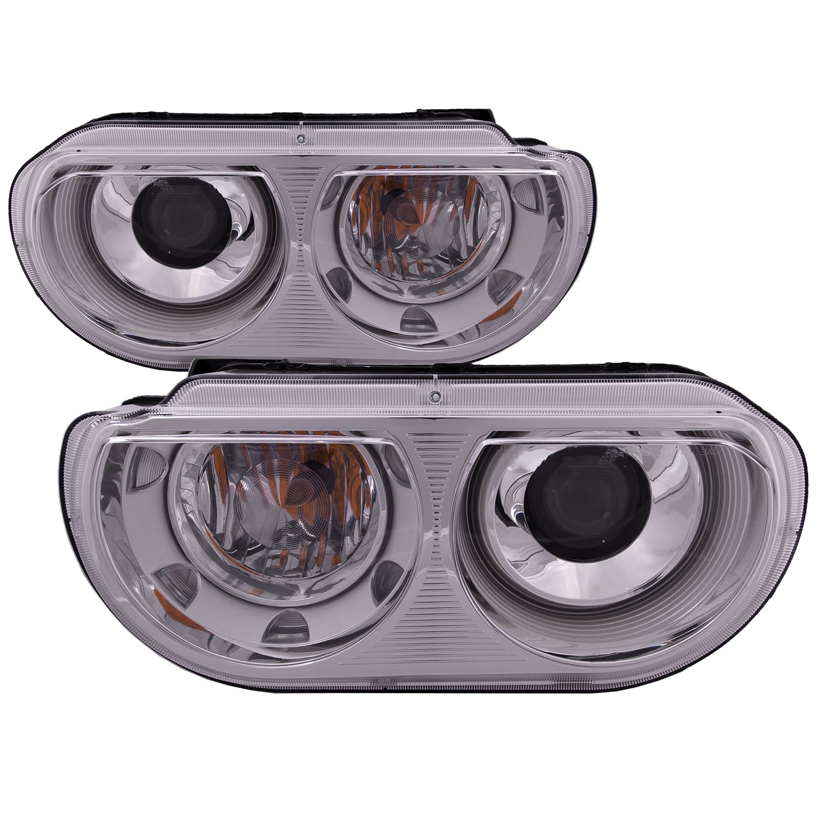Headlight Set For 08-14 Dodge Challenger