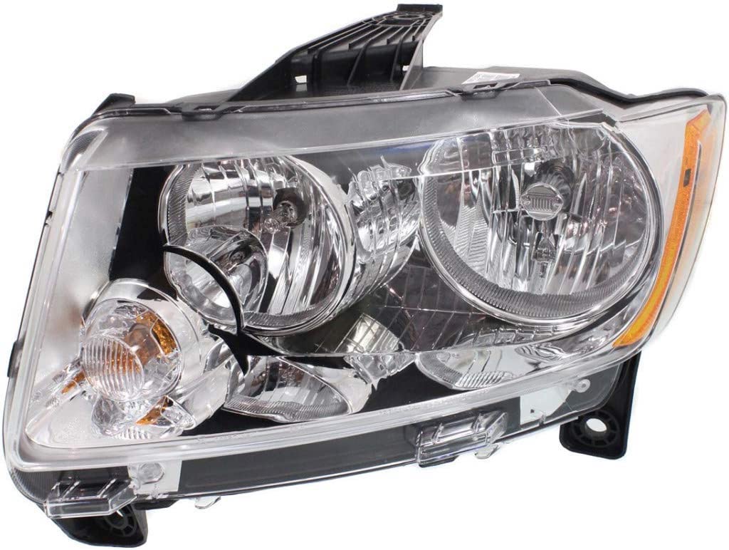 Left Driver Side Headlight For 11-13 Jeep Grand Cherokee; CAPA Certified
