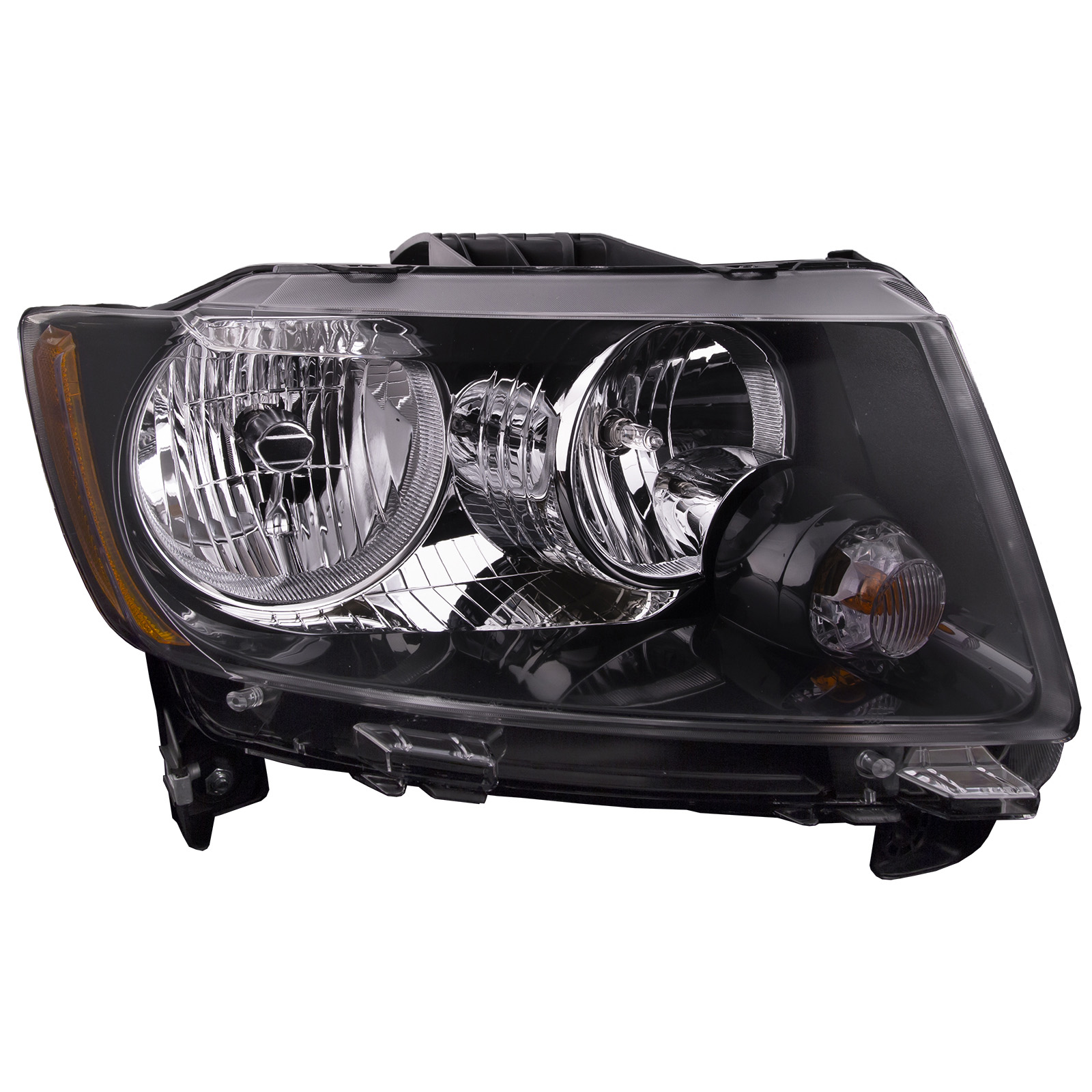 Right Passenger Side Headlight For 13-17 Jeep Compass; CAPA Certified