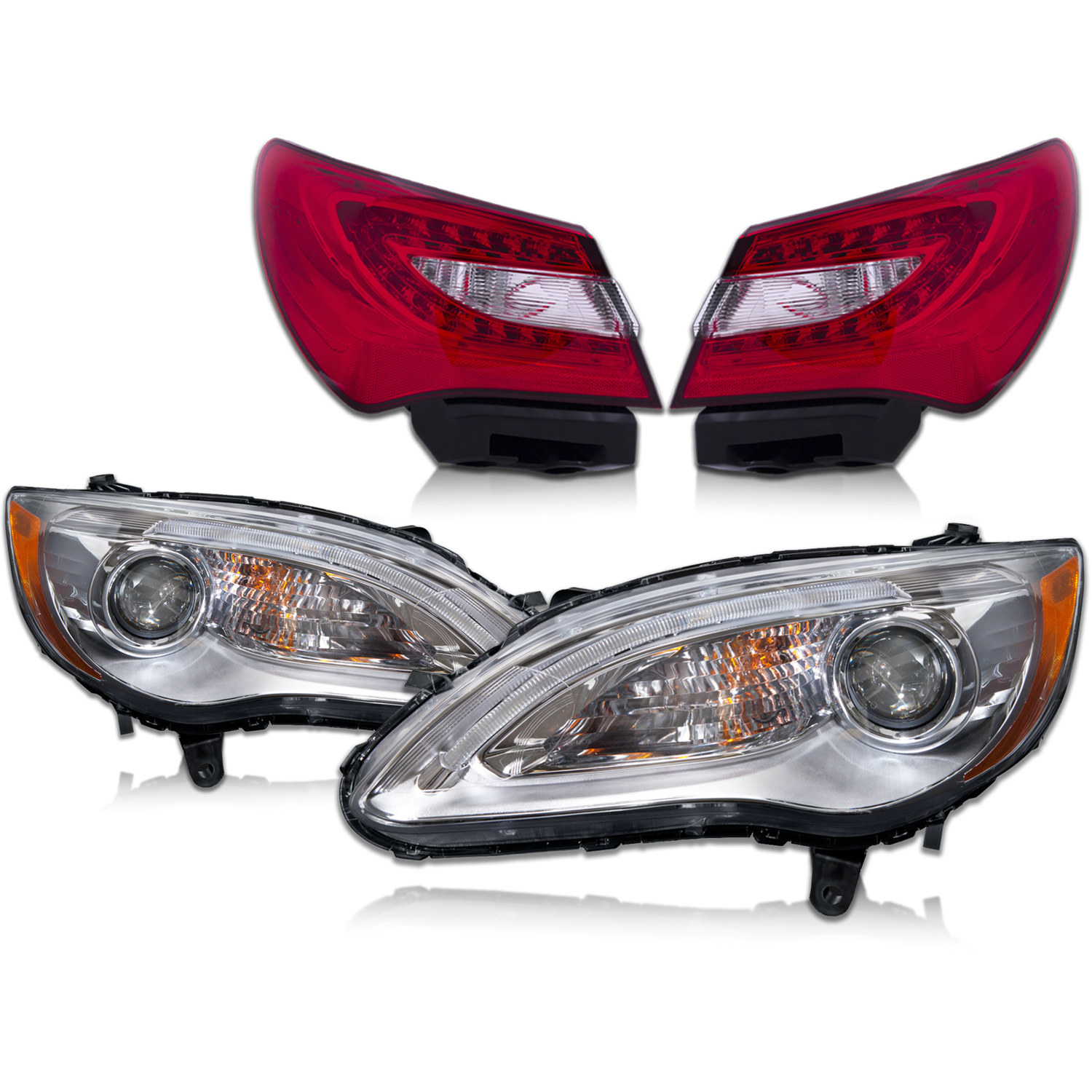 Headlight Set For 11-14 Chrysler 200