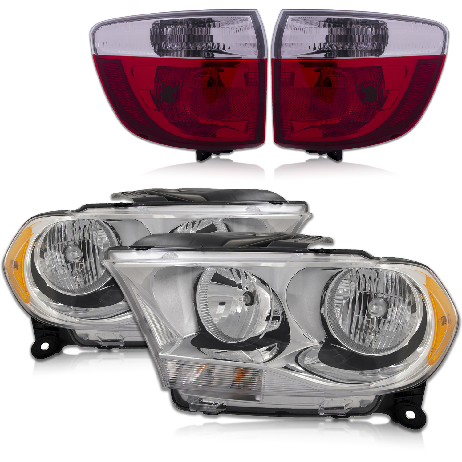 Headlight Set For 11-13 Dodge Durango