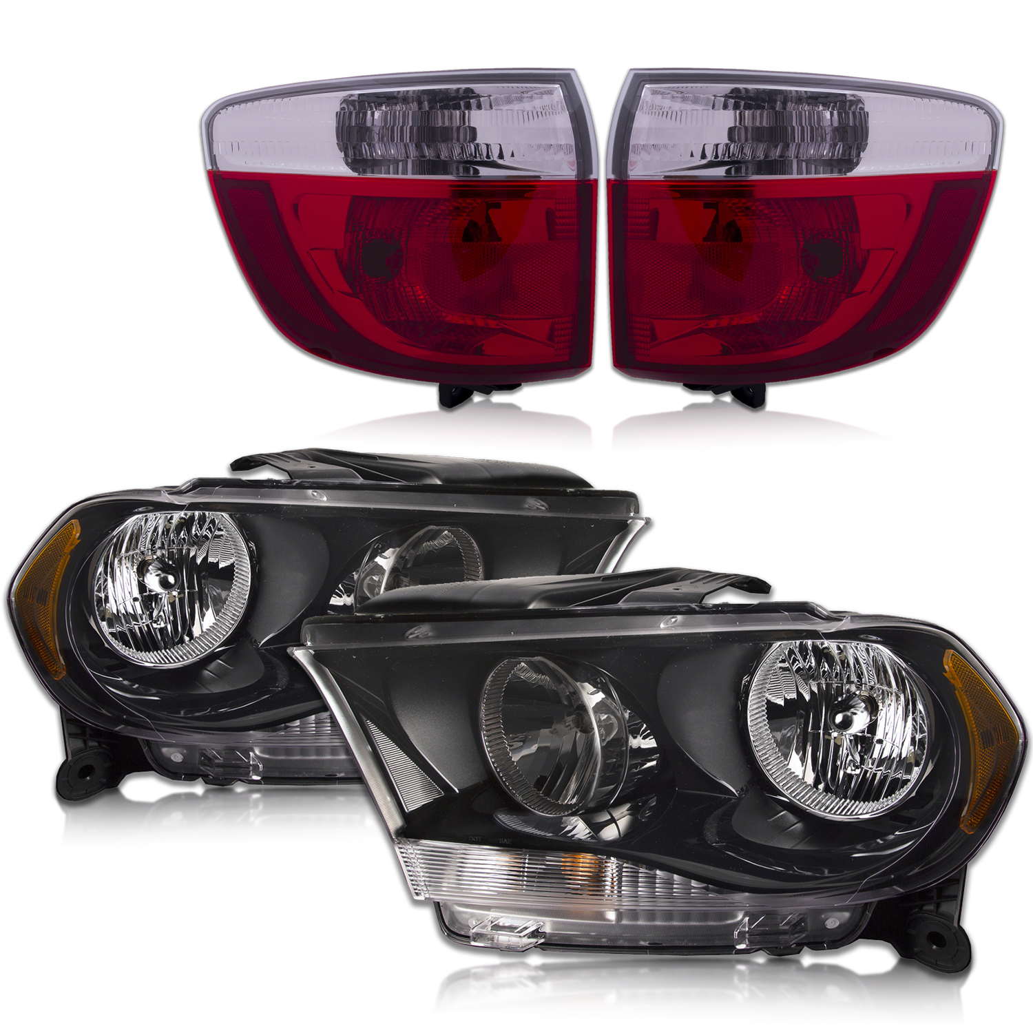 Headlight Set For 11-13 Dodge Durango