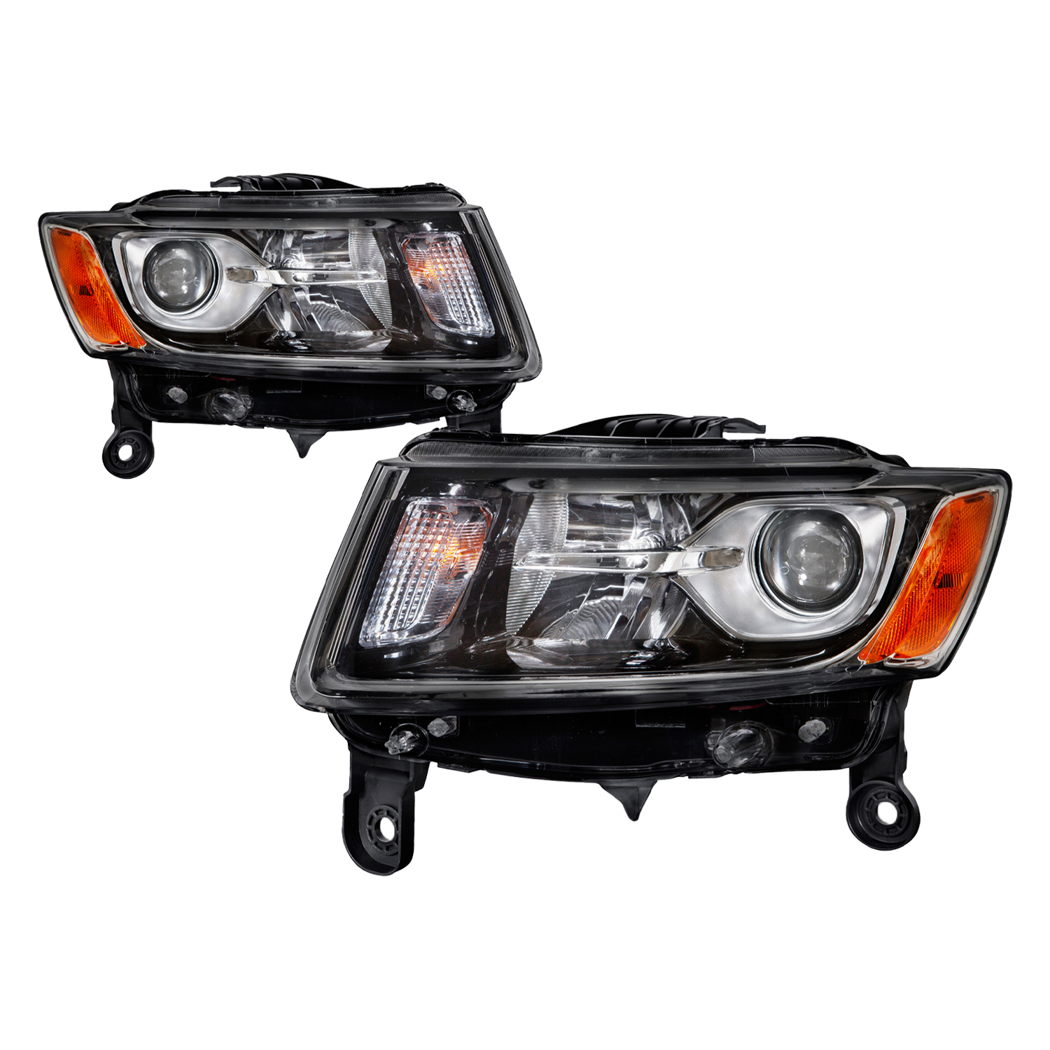 Headlight Set For 14-16 Jeep Grand Cherokee; CAPA Certified