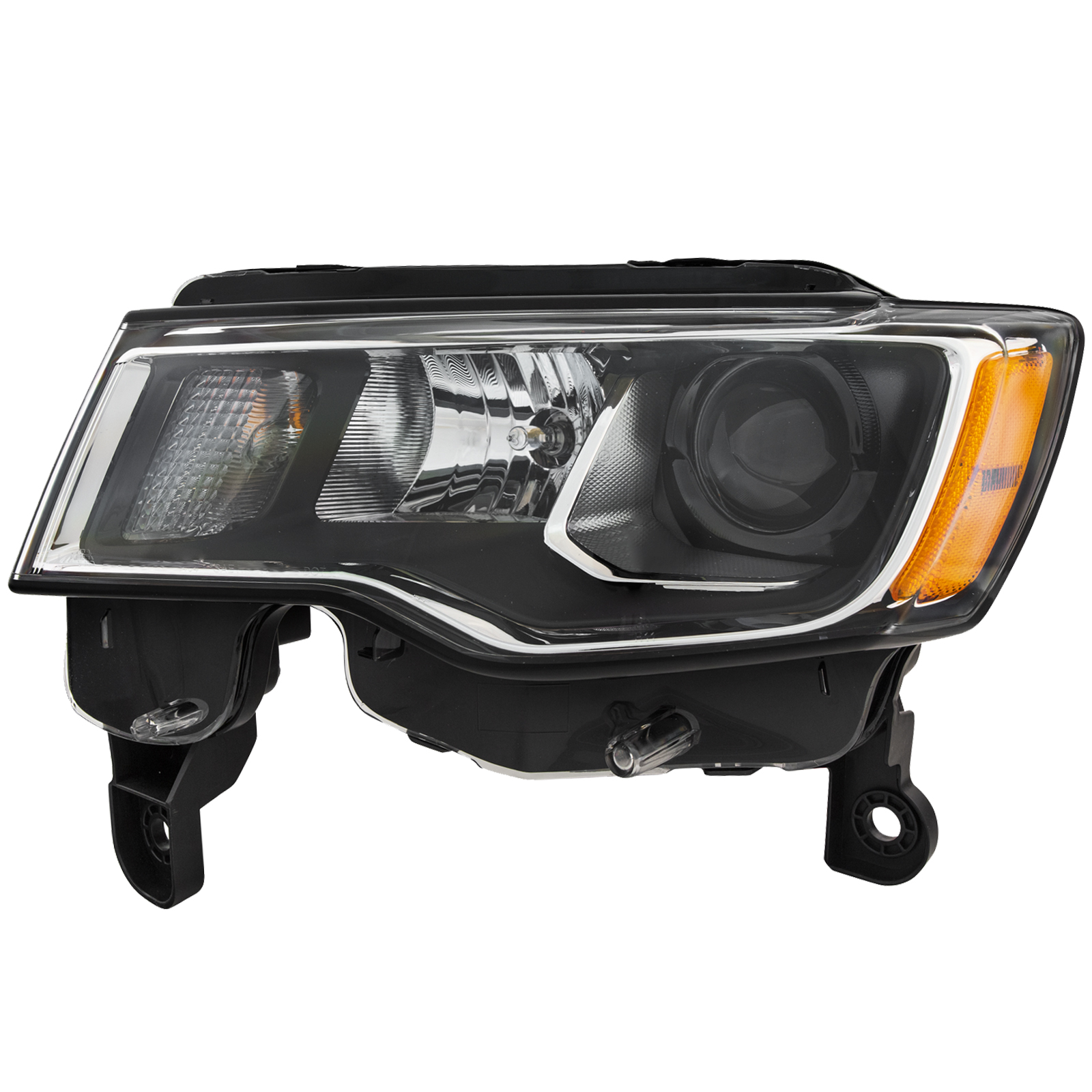 Left Driver Side Headlight For 17-21 Jeep Grand Cherokee; CAPA Certified