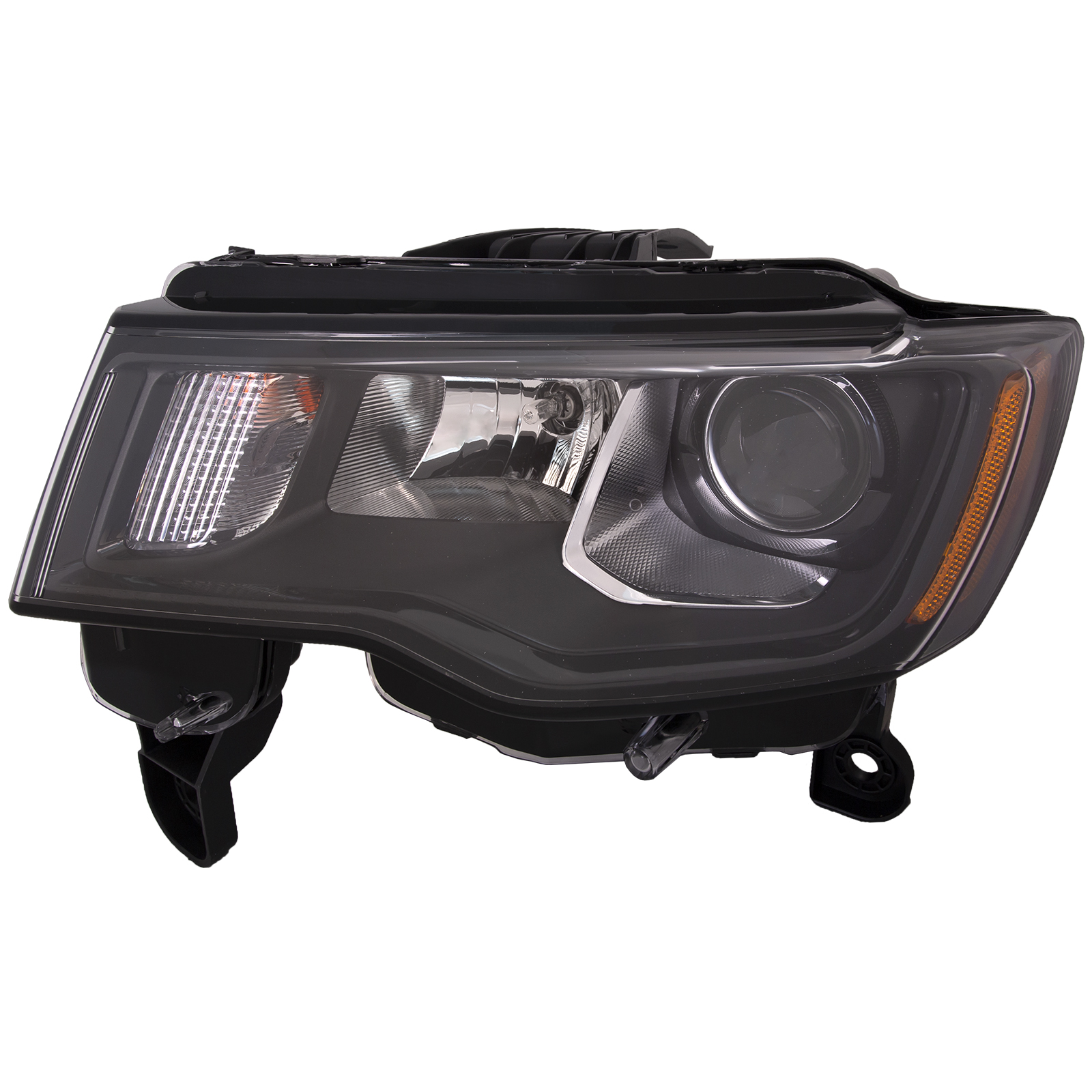 Left Driver Side Headlight For 17-21 Jeep Grand Cherokee; CAPA Certified