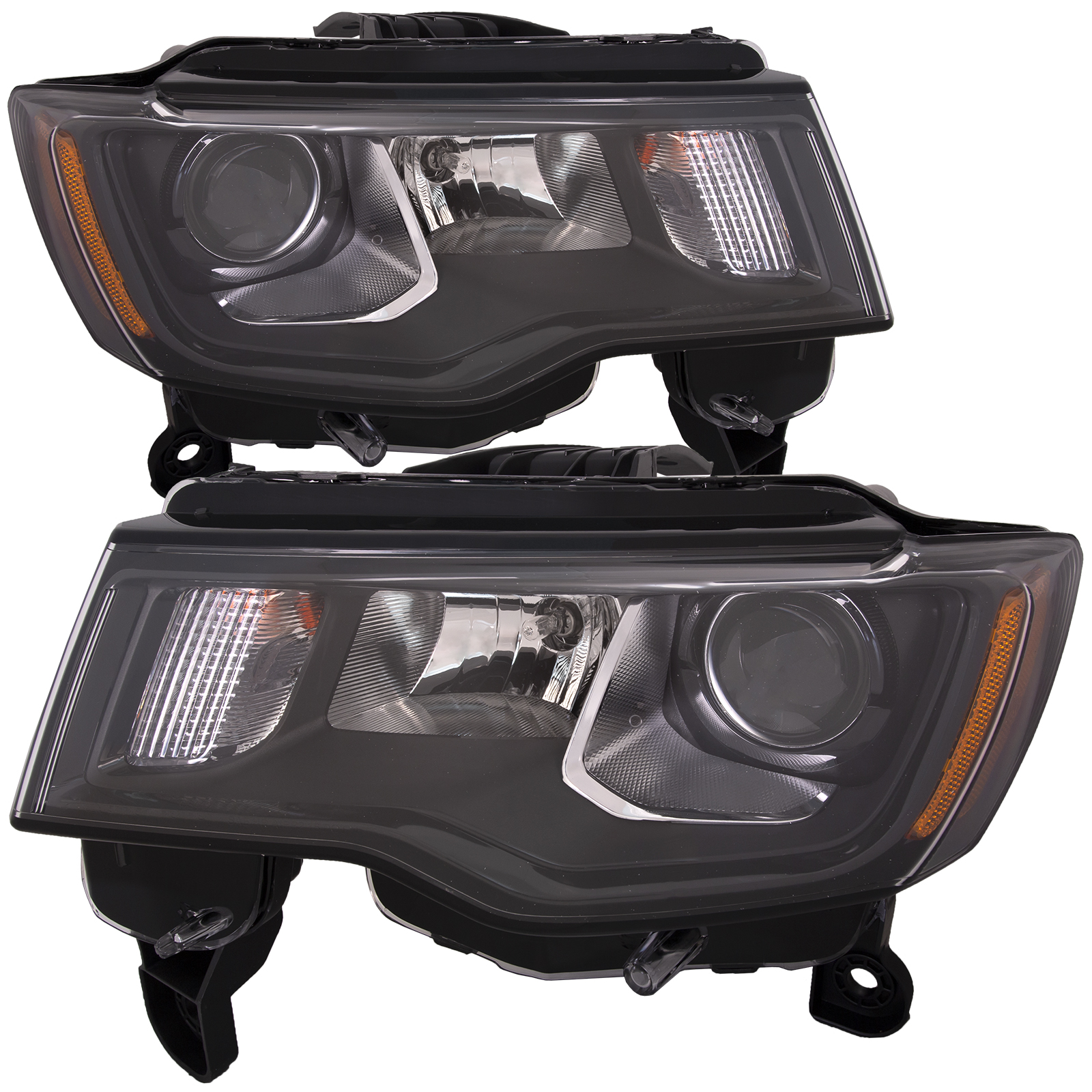 Headlight Set For 17-21 Jeep Grand Cherokee
