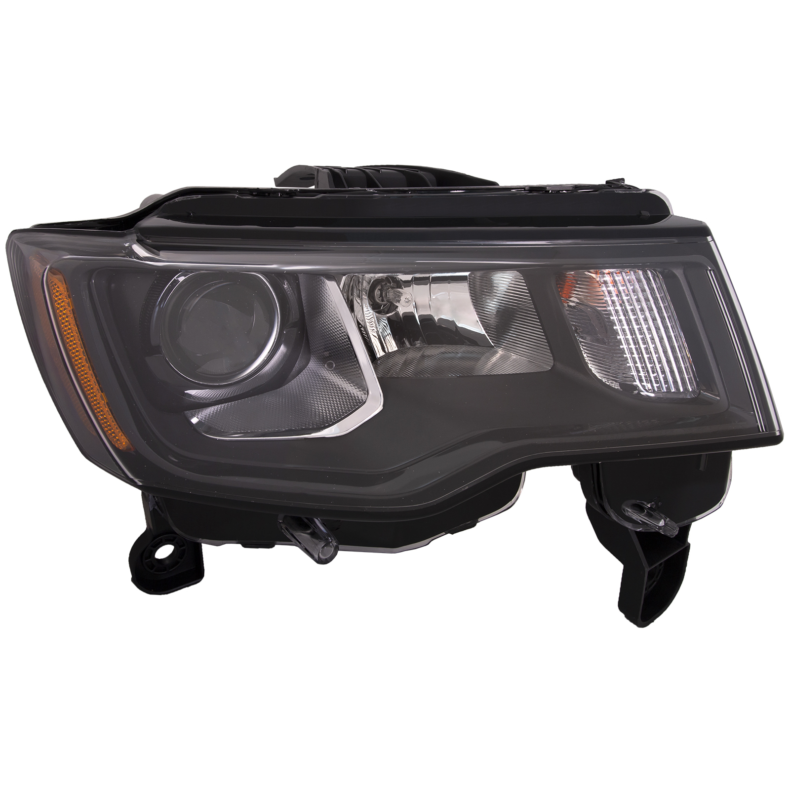 Right Passenger Side Headlight For 17-21 Jeep Grand Cherokee; CAPA Certified