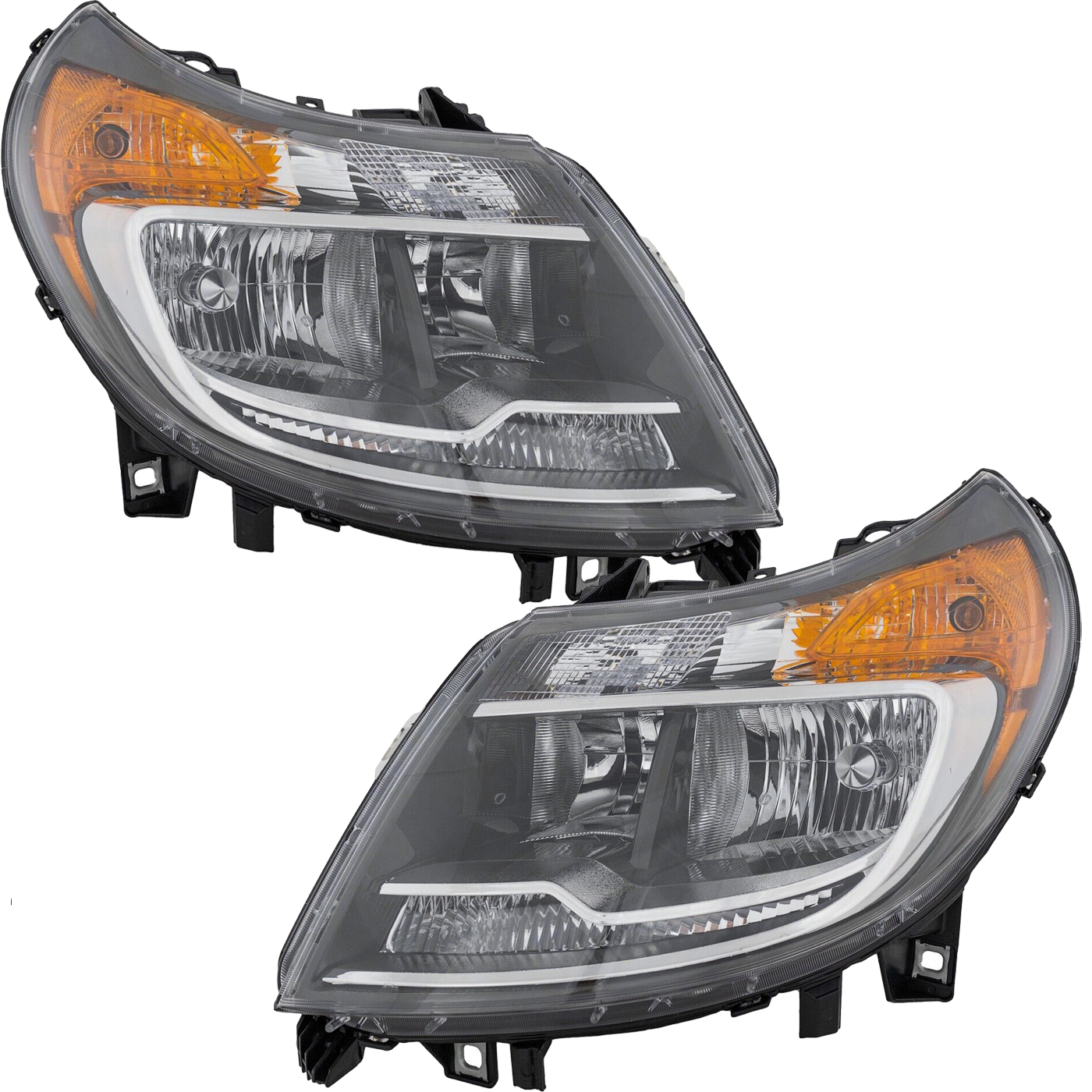 Headlight Set For 14-22 RAM PROMASTER 1500, 14-22 RAM PROMASTER 2500, 14-22 RAM PROMASTER 3500