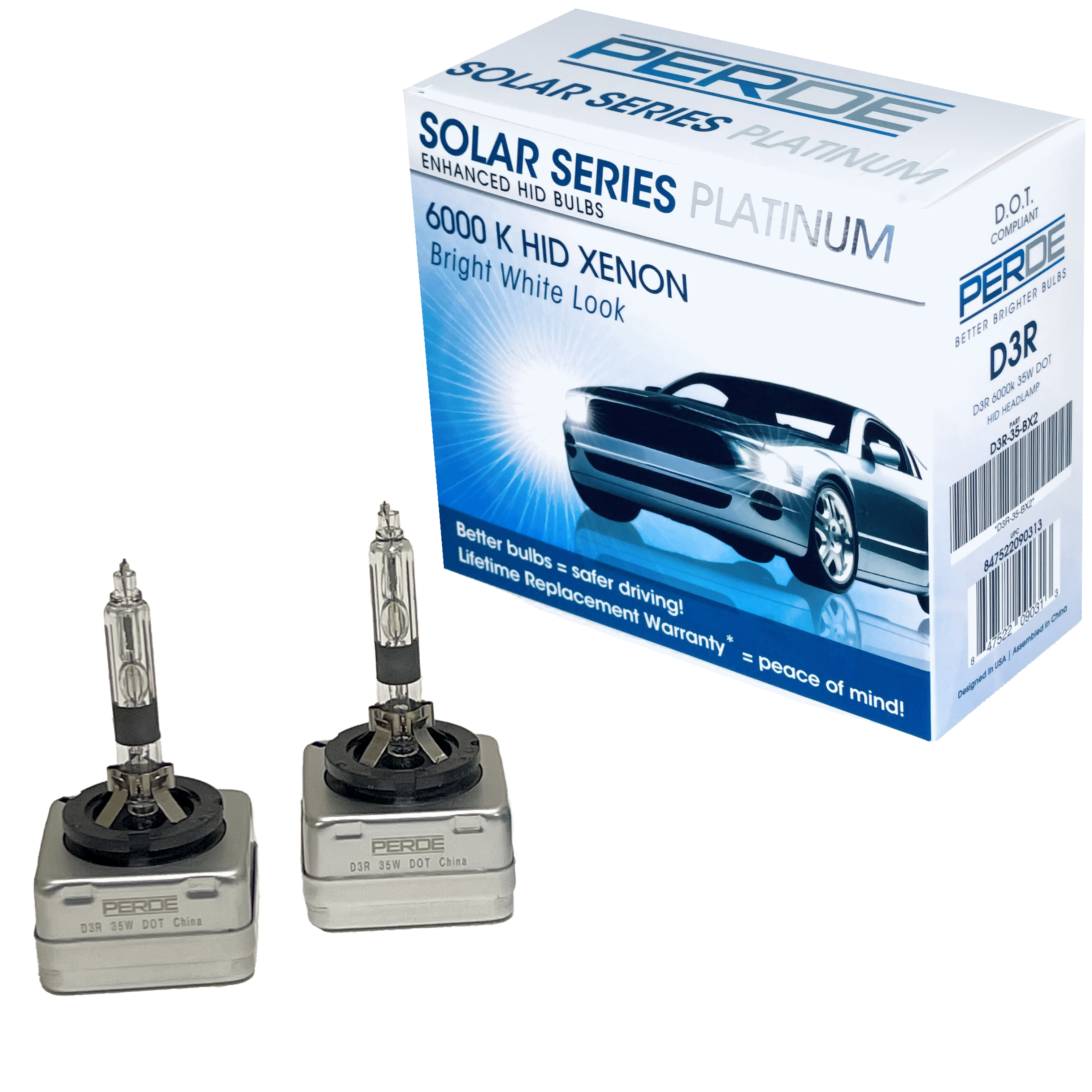 Bulb Set For HID D3R Replacement