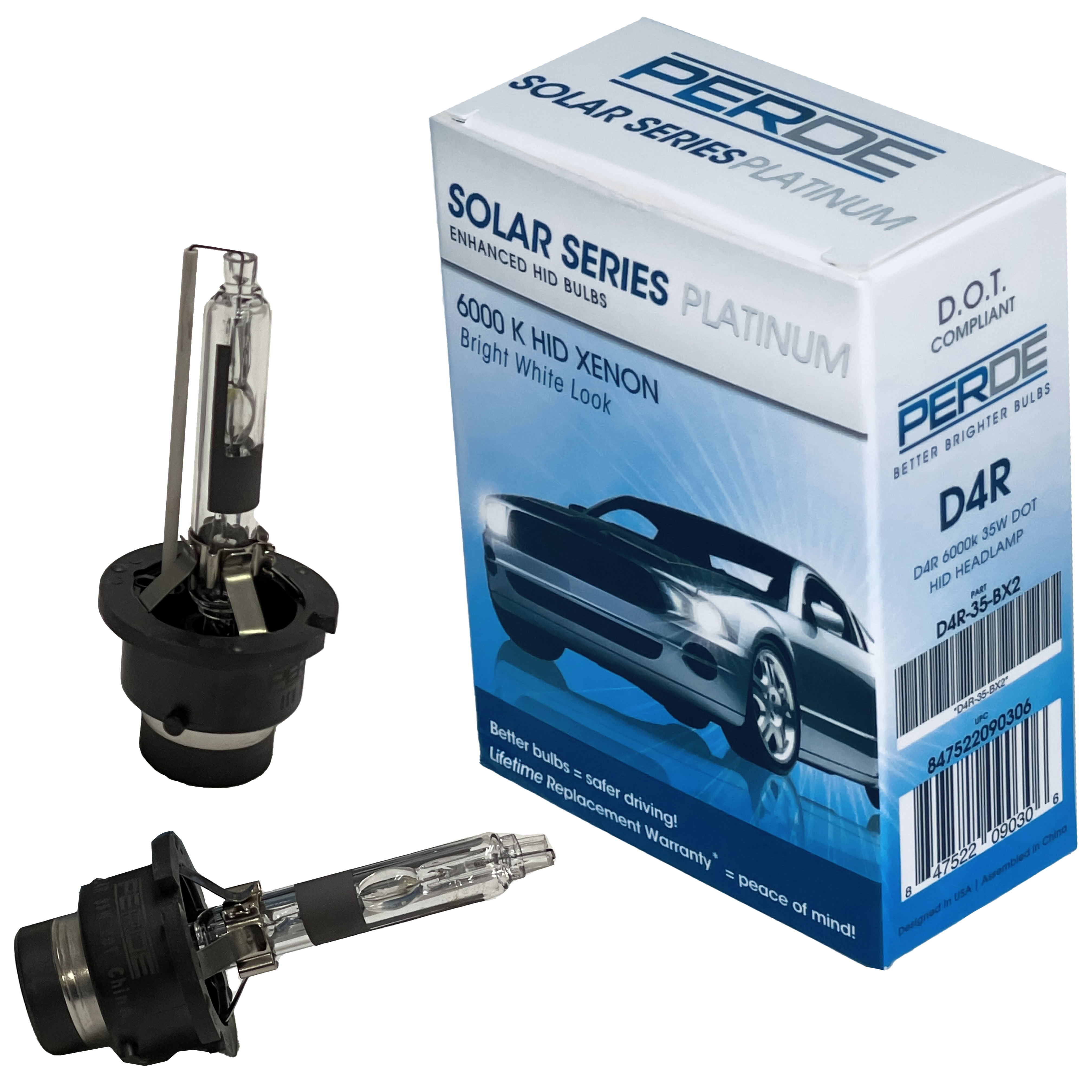 Bulb Set For HID D4R Replacement