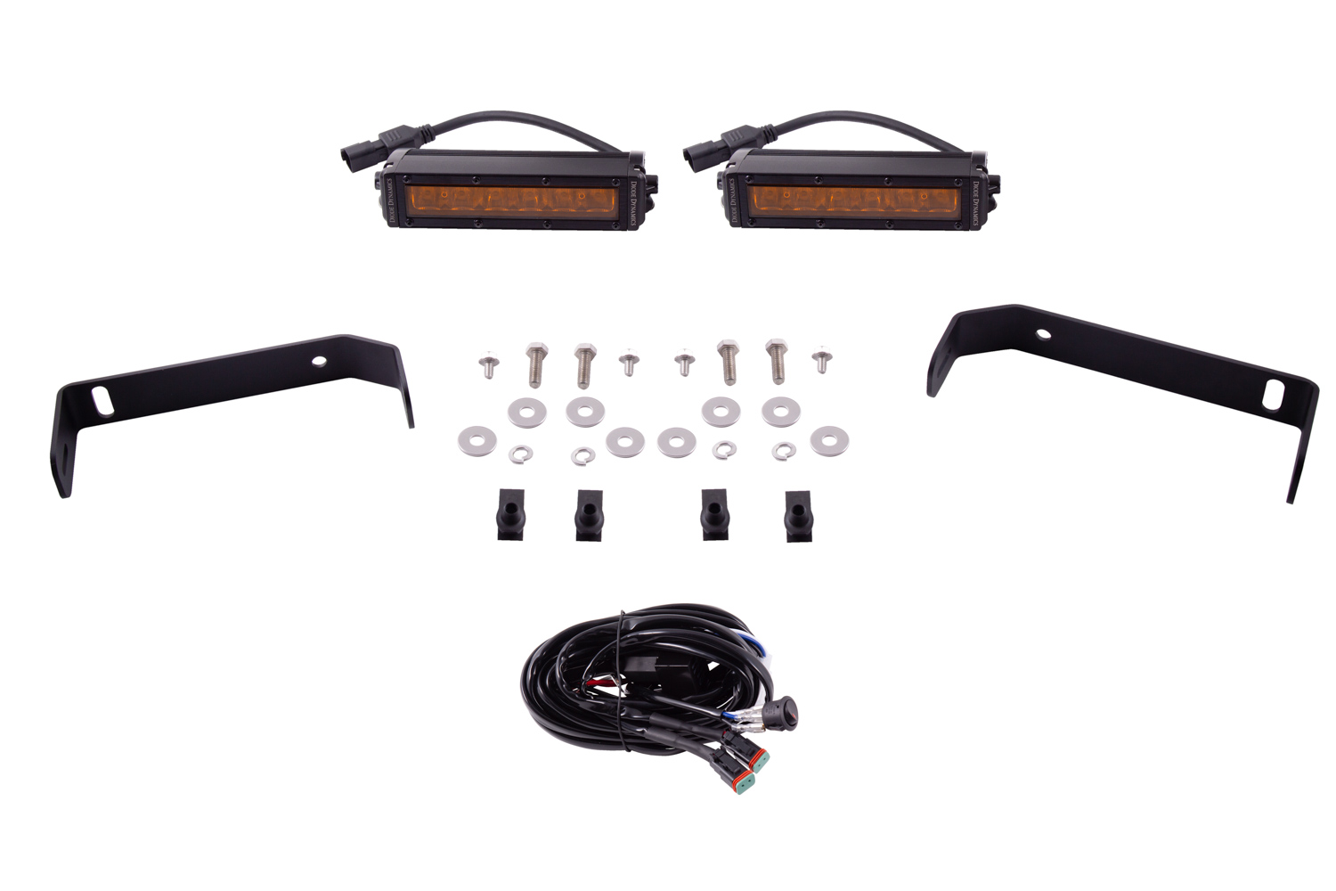 SS6 LED Lightbar Kit for 2019-2021 Ford Ranger, Amber Driving Diode Dynamics