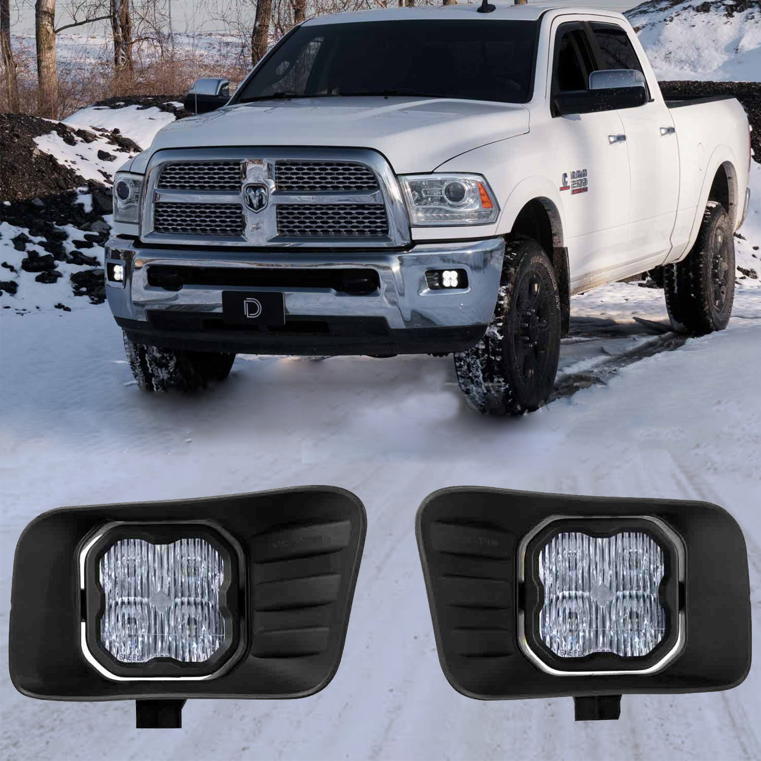Fog Light For 09-12 Ram 1500, 10-18 Ram 2500, 10-18 Ram 3500